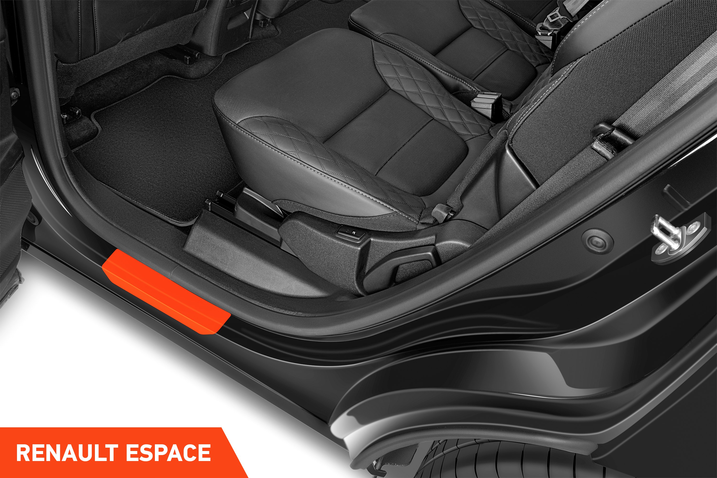 Einstiegsleisten Schutz für Renault Espace 5 (V) JR I 2015 - 2023 im 4er Set