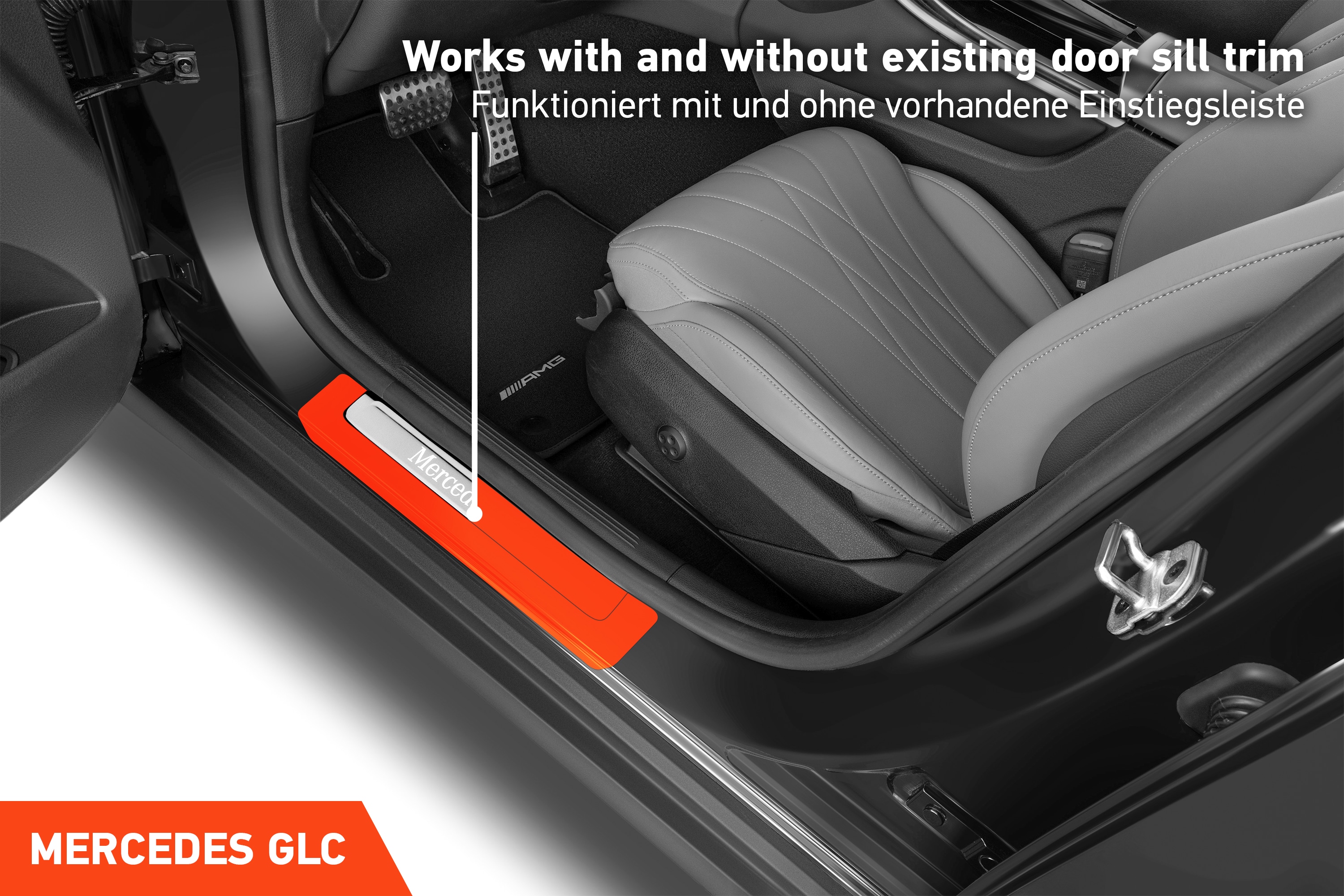 Einstiegsleisten Schutz für Mercedes Benz GLC 2 (II) X254 I 2022 - 2025 im 4er Set