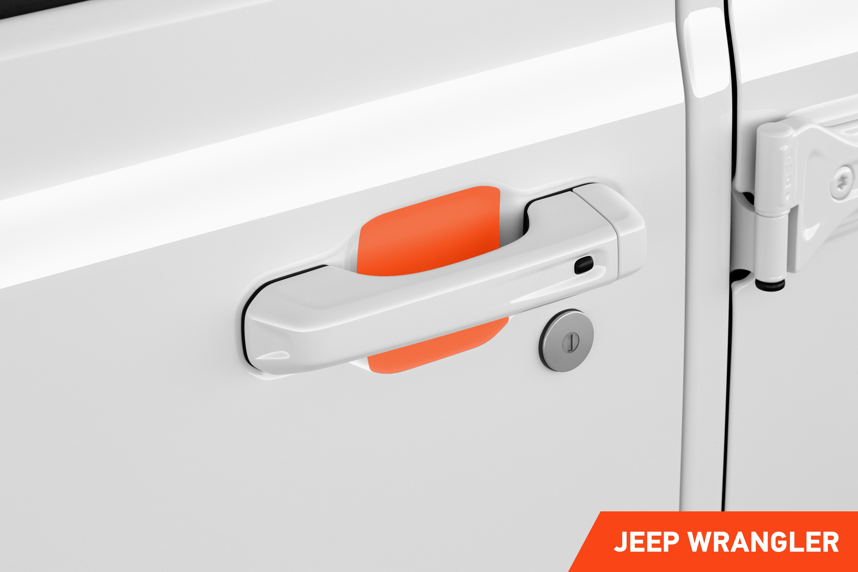 Auto Türgriffmulden Schutzfolie für Jeep Wrangler Unlimited 4 (IV) JL I 2018 - 2025 im 4er Set