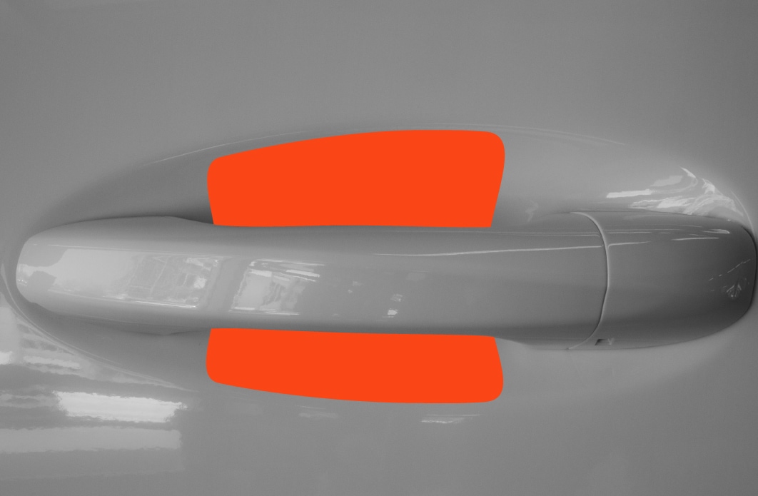 Auto Türgriffmulden Schutzfolie für Mercedes Benz GLB X247 I 2019 - 2025 im 4er Set