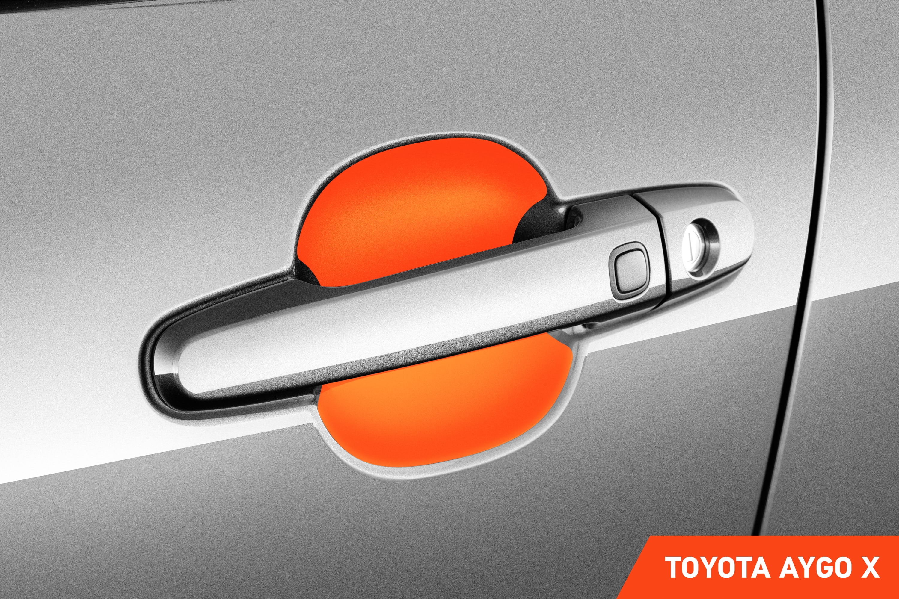 Auto Türgriffmulden Schutzfolie für Toyota Aygo X 3 (III) I 2022 - 2025 im 4er Set