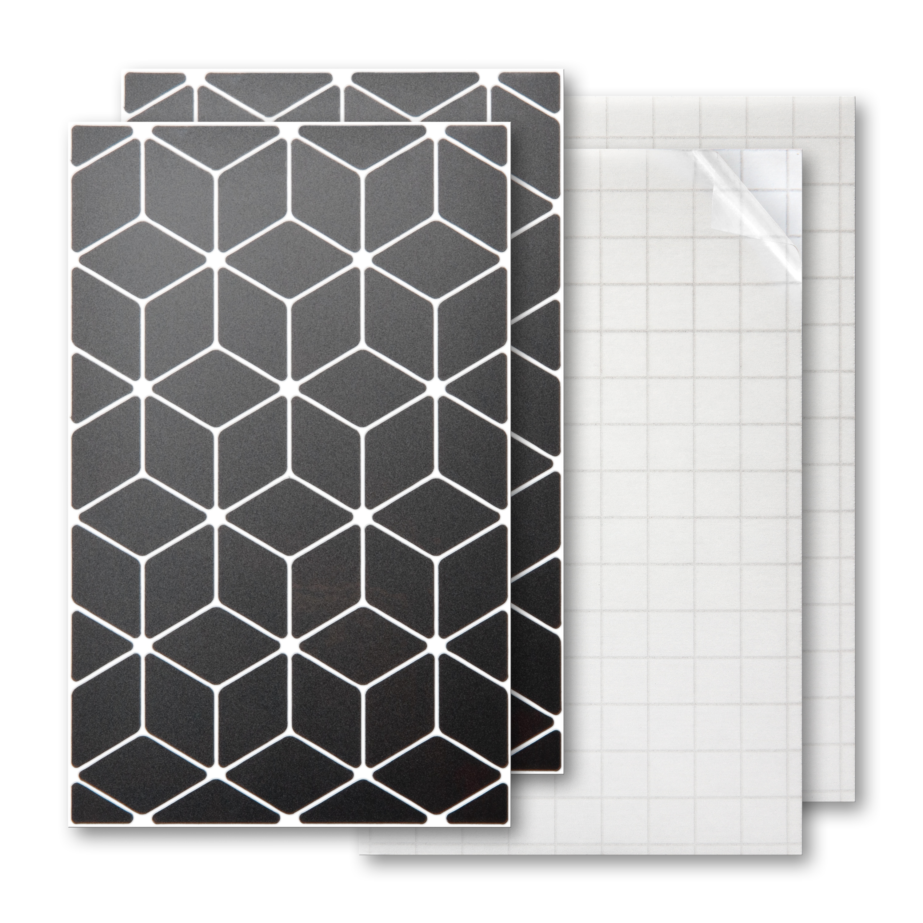 Reflektoren Sticker Set - Rauten klein  - für Fahrrad Roller Kinderwagen