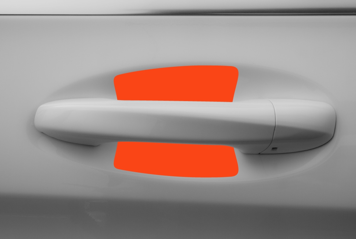 Auto Türgriffmulden Schutzfolie für Mercedes Benz GLC Coupé 1 (I) C253 I 2016 - 2023 im 4er Set