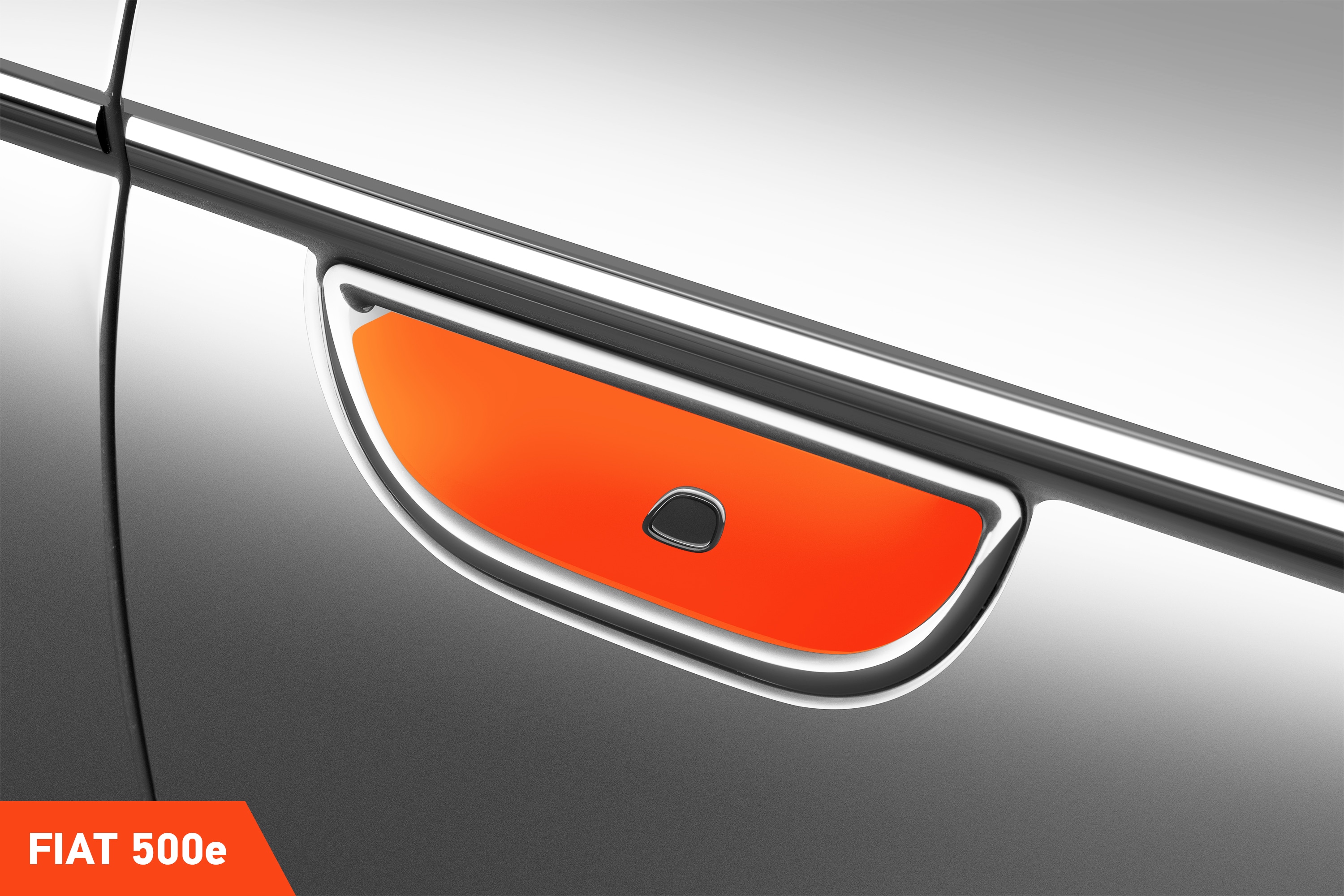 Auto Türgriffmulden Schutzfolie für Fiat 500e 332 3+1 I 2020 - 2025 im 2er Set