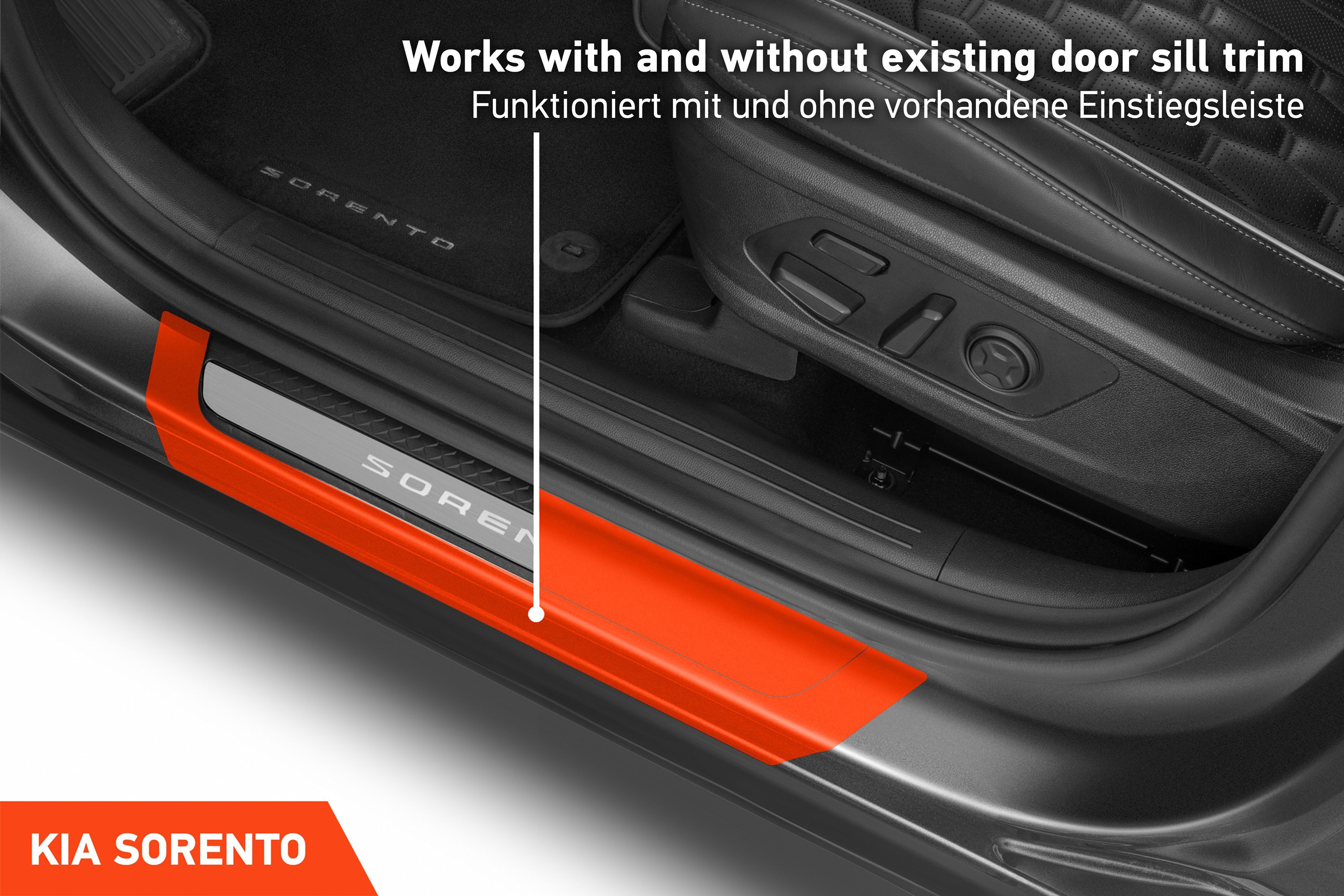 Einstiegsleisten Schutz für Kia Sorento 4 (IV) MQ4 I 2020 - 2025 im 4er Set