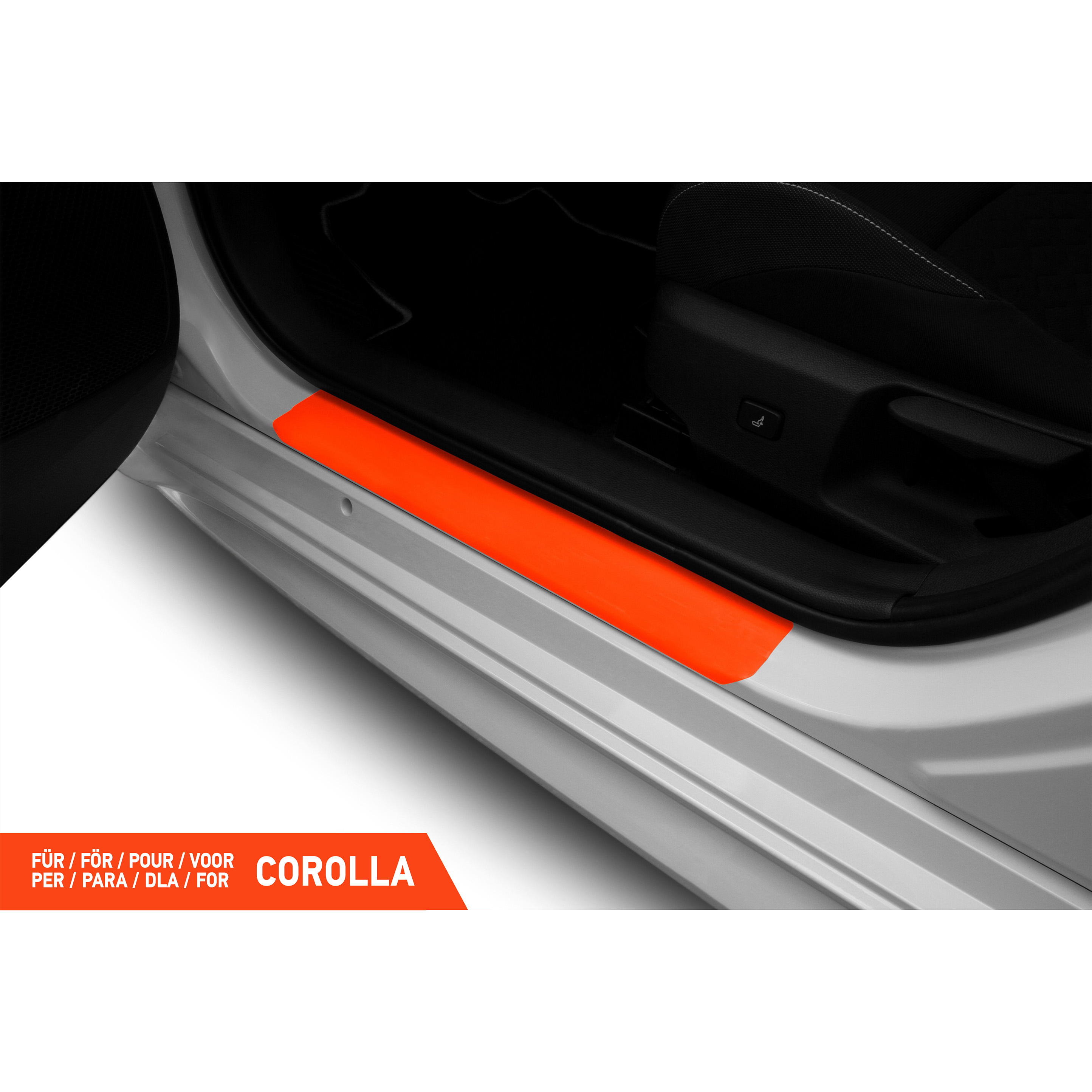 Einstiegsleisten Schutz für Toyota Corolla Touring Sports 12 (XII) E210 I 2018 - 2026 im 4er Set