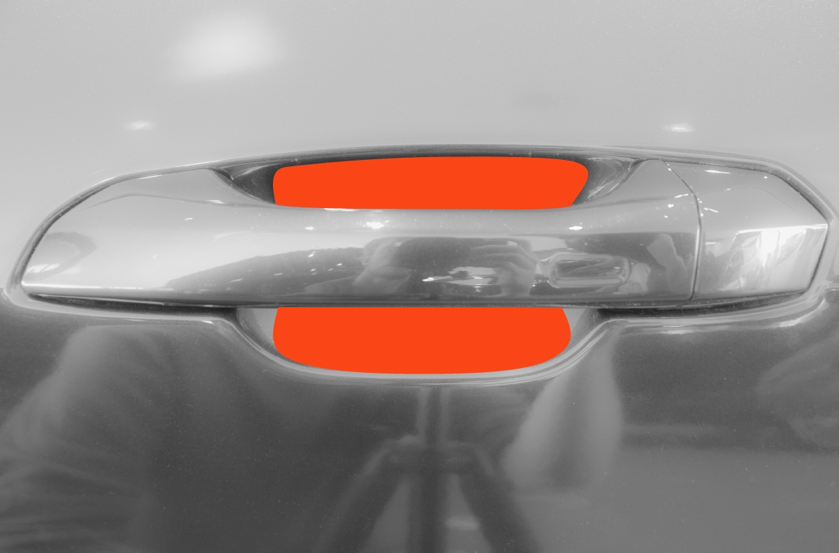 Auto Türgriffmulden Schutzfolie für Audi A6 Limousine C8 4K I 2018 - 2025 im 4er Set