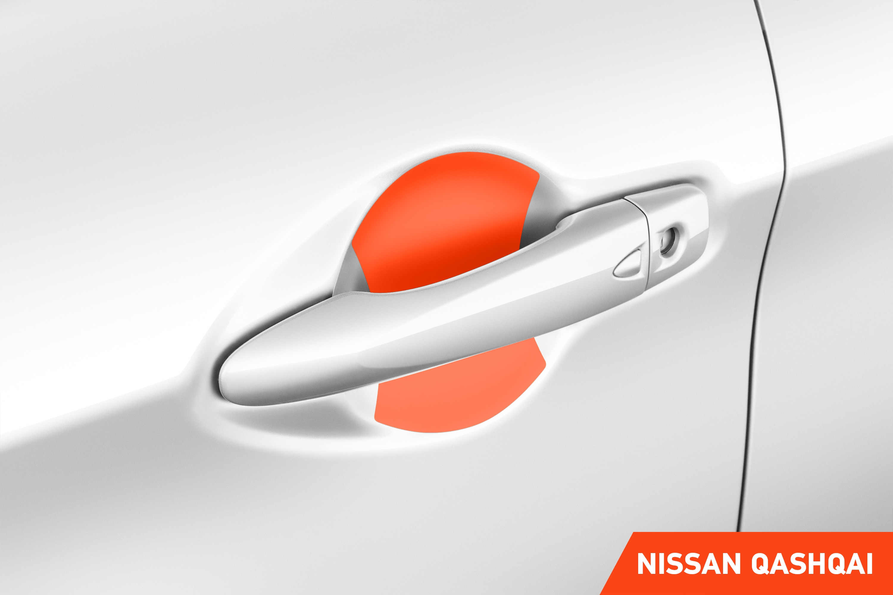 Auto Türgriffmulden Schutzfolie für Nissan Qashqai 2 (II) J11 I 2017 - 2021 im 4er Set