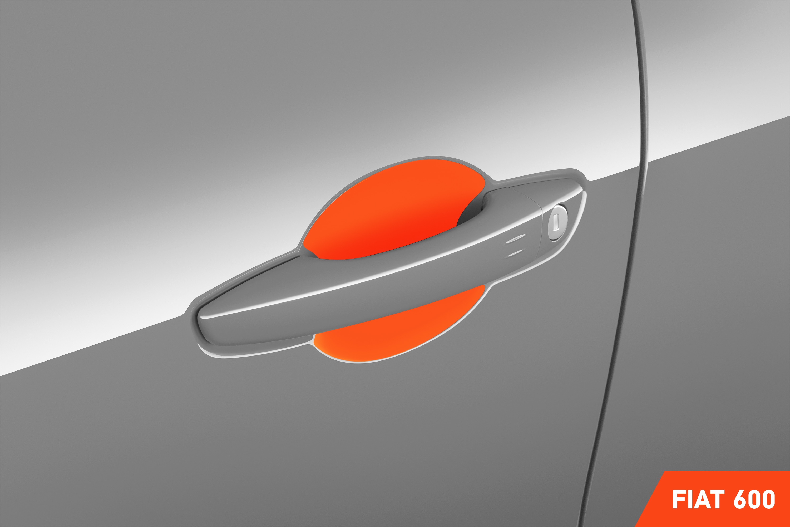 Auto Türgriffmulden Schutzfolie für Fiat 600 364/365 I 2023 - 2025 im 4er Set