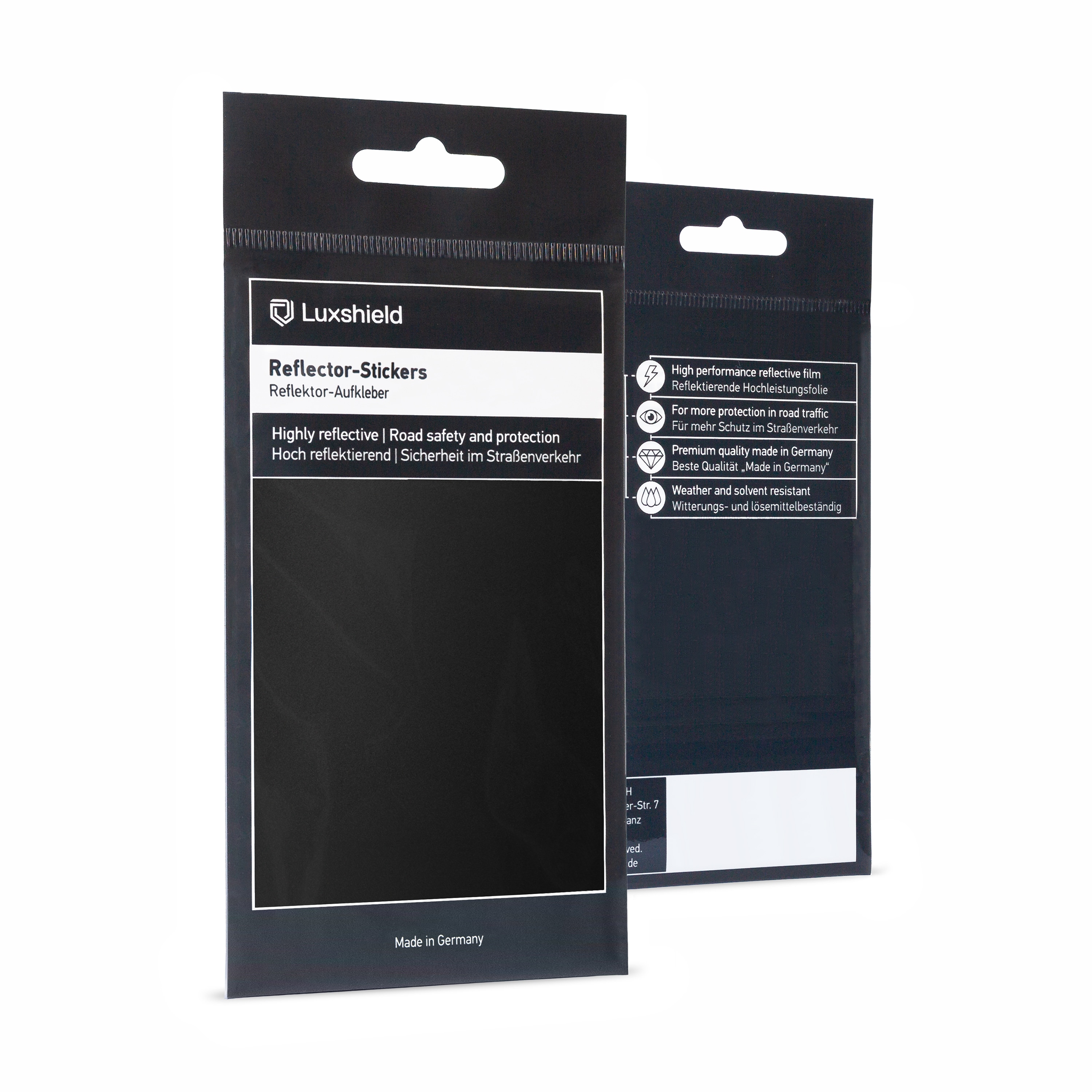 Set di adesivi con catarifrangenti - Taglio universale - per bicicletta, scooter, carrozzina