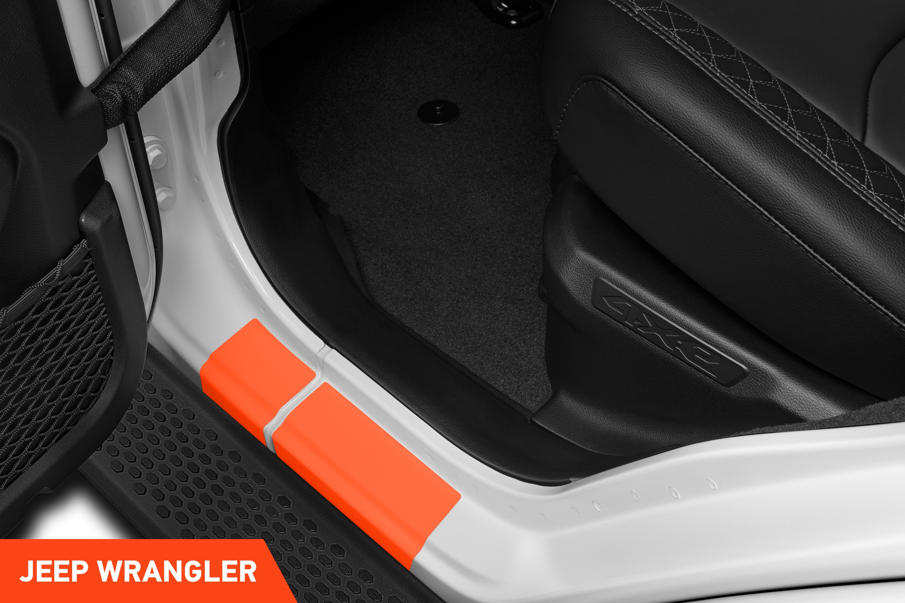 Einstiegsleisten Schutz für Jeep Wrangler Unlimited 4 (IV) JL I 2018 - 2025 im 4er Set