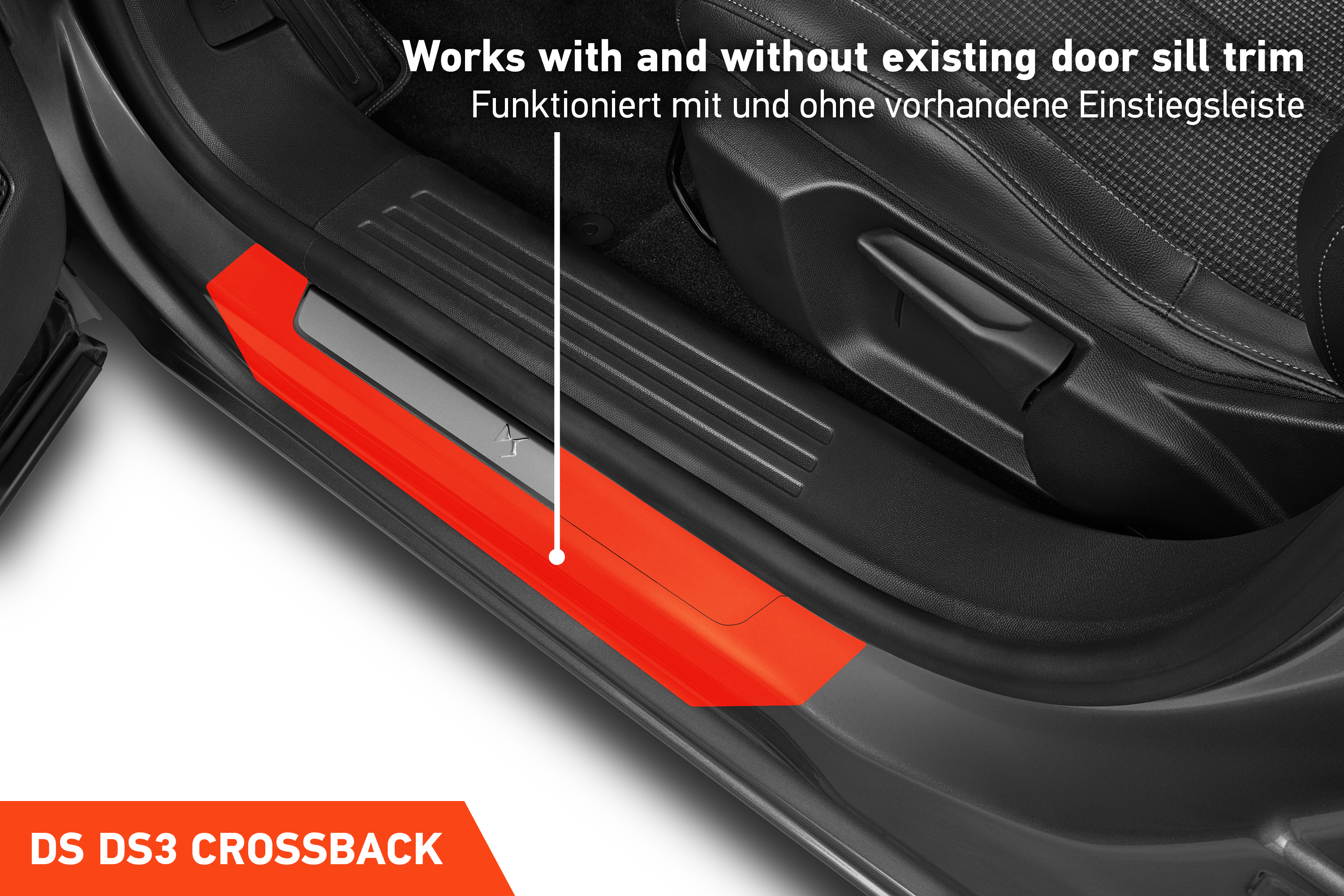 Einstiegsleisten Schutz für DS Automobiles DS 3 I 2019 - 2025 im 4er Set