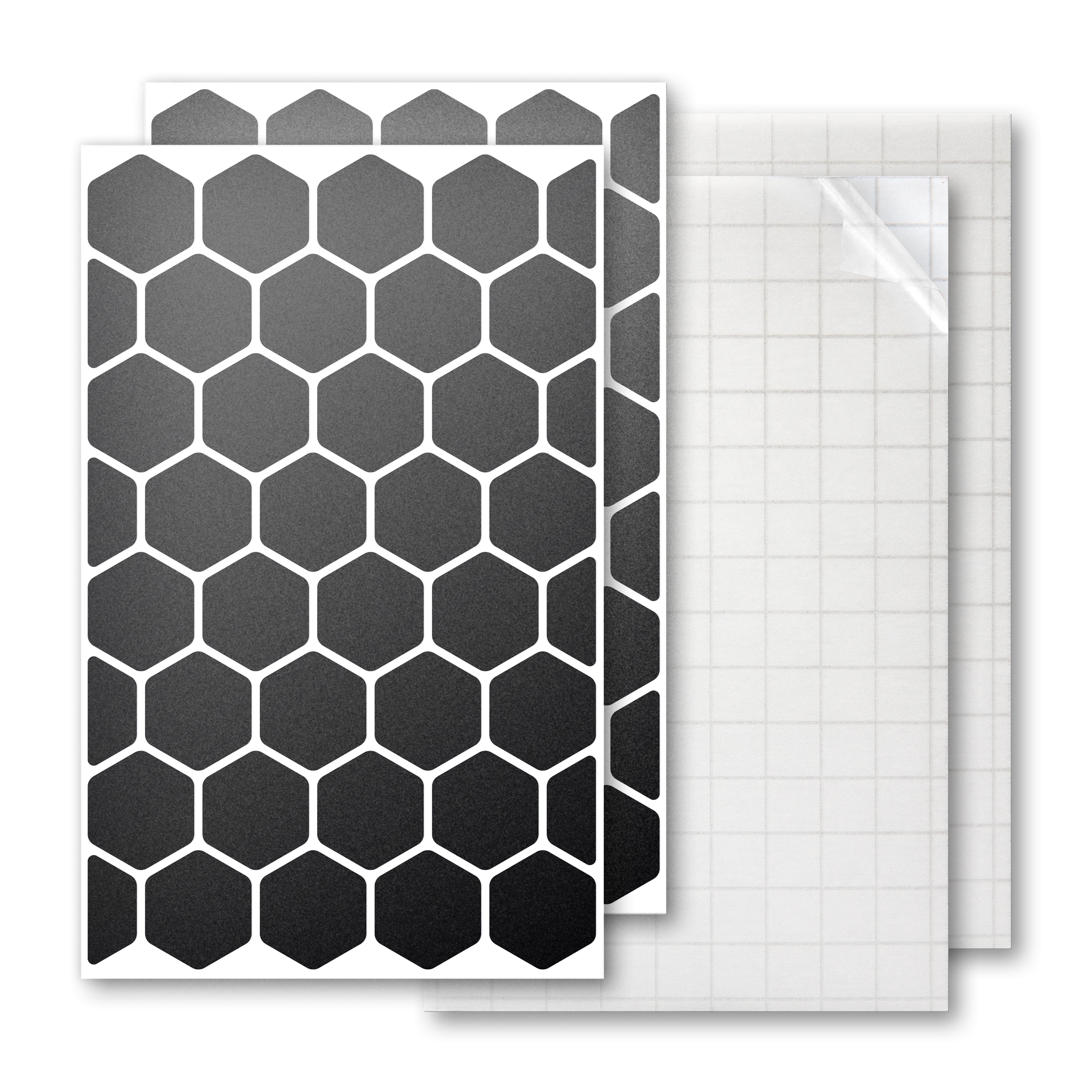 Reflektoren Sticker Set - Hexagon klein  - für Fahrrad Roller Kinderwagen