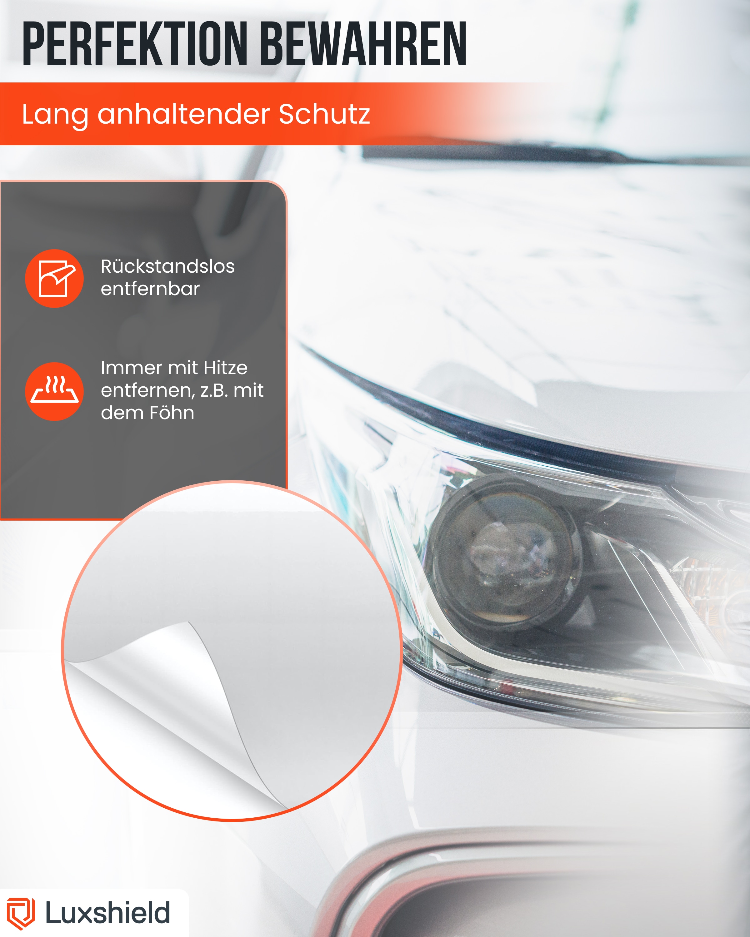 Lackschutzfolie Transparent 12x100cm