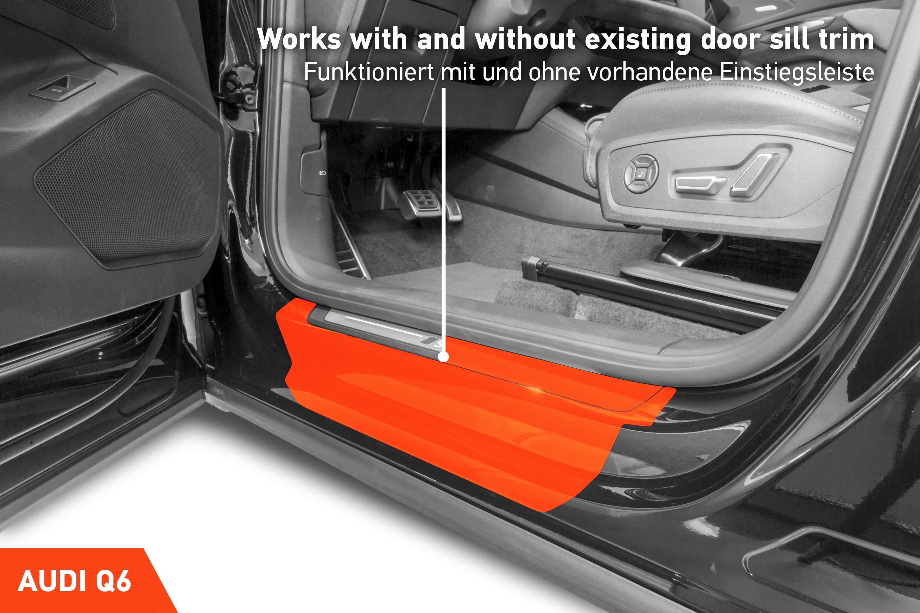 Einstiegsleisten Schutz für Audi Q6 Sportback e-tron GF I 2024 - 2025 im 4er Set