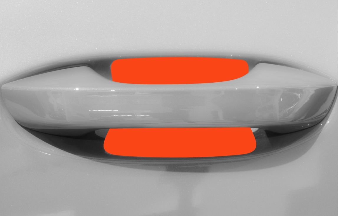 Auto Türgriffmulden Schutzfolie für VW Golf Variant 8 (VIII) CG5 I 2020 - 2025 im 4er Set