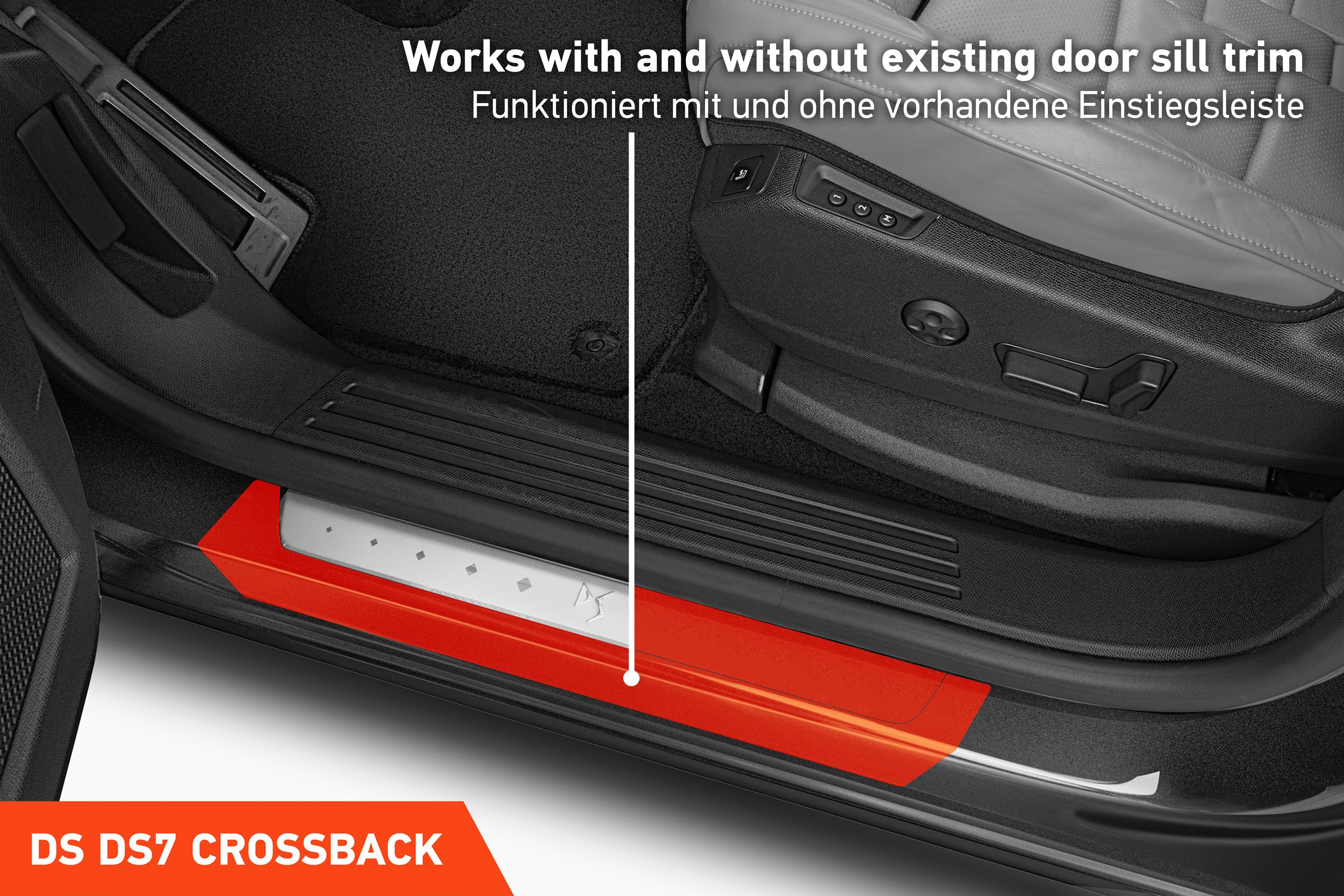 Einstiegsleisten Schutz für DS Automobiles DS 7 I 2018 - 2025 im 4er Set