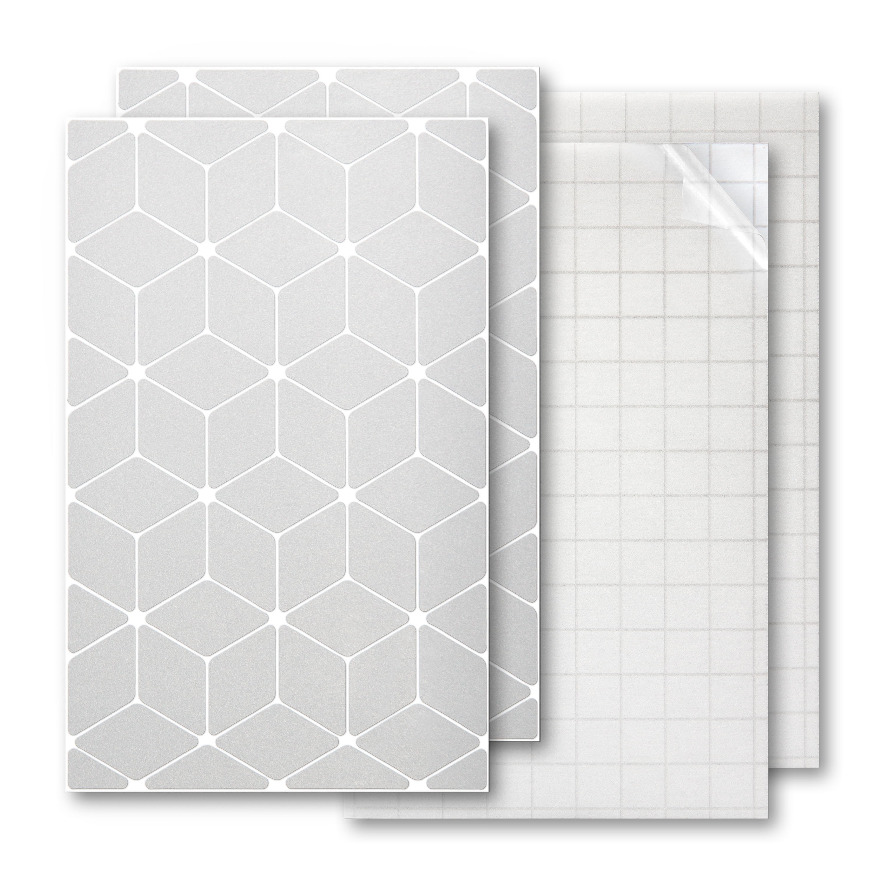 Reflektoren Sticker Set - Rauten klein  - für Fahrrad Roller Kinderwagen