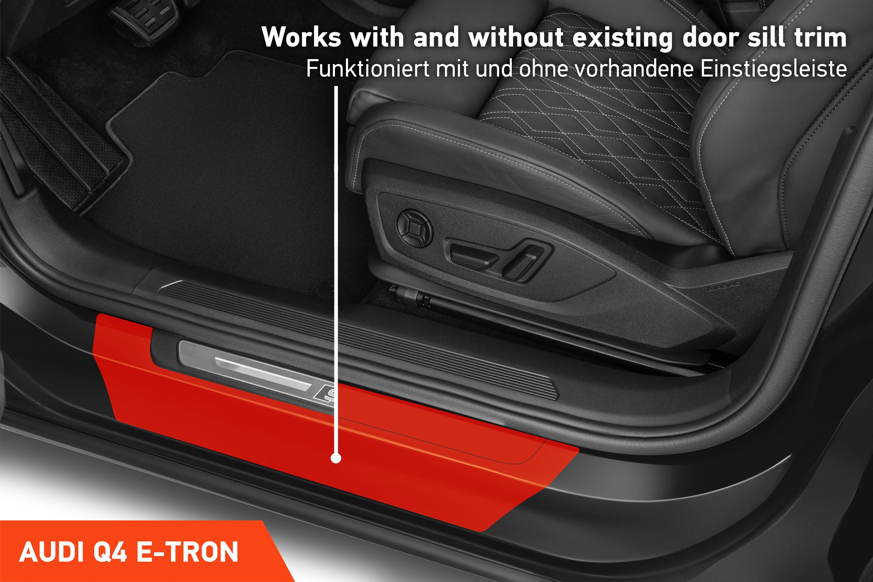 Einstiegsleisten Schutz für Audi Q4 e-tron F4 I 2021 - 2025 im 4er Set