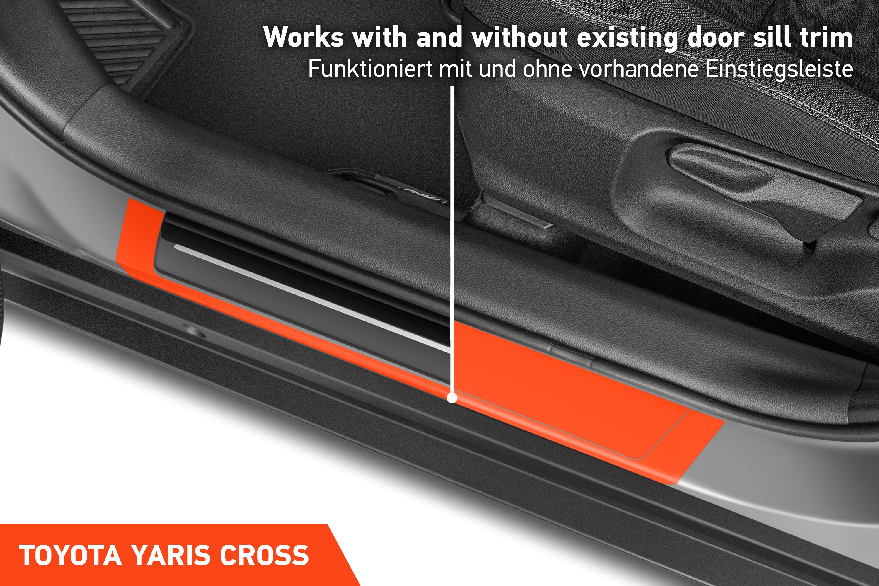 Einstiegsleisten Schutz für Toyota Yaris Cross MXP I 2021 - 2025 im 4er Set