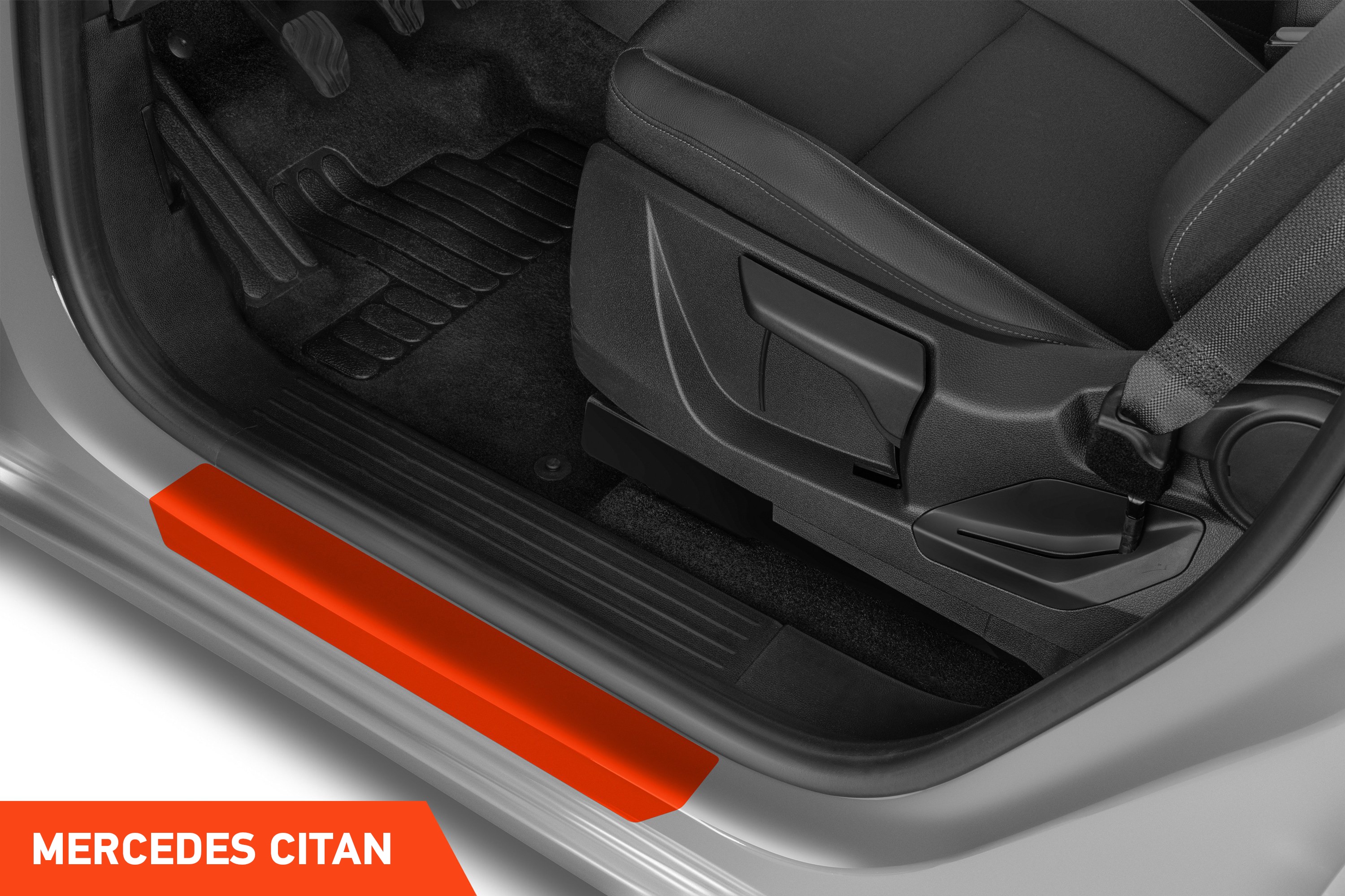 Einstiegsleisten Schutz für Mercedes Benz Citan W420 I 2021 - 2025 im 4er Set