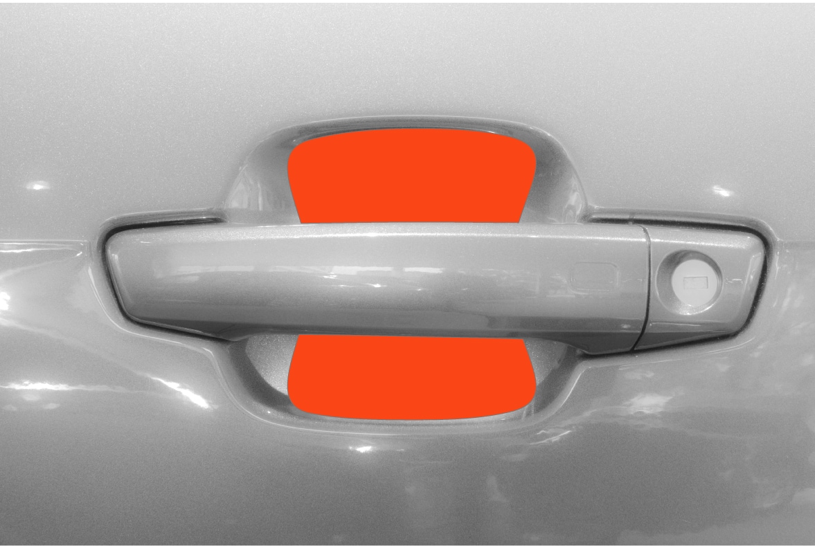 Auto Türgriffmulden Schutzfolie für Audi Q7 2 (II) 4M I 2015 - 2025 im 4er Set