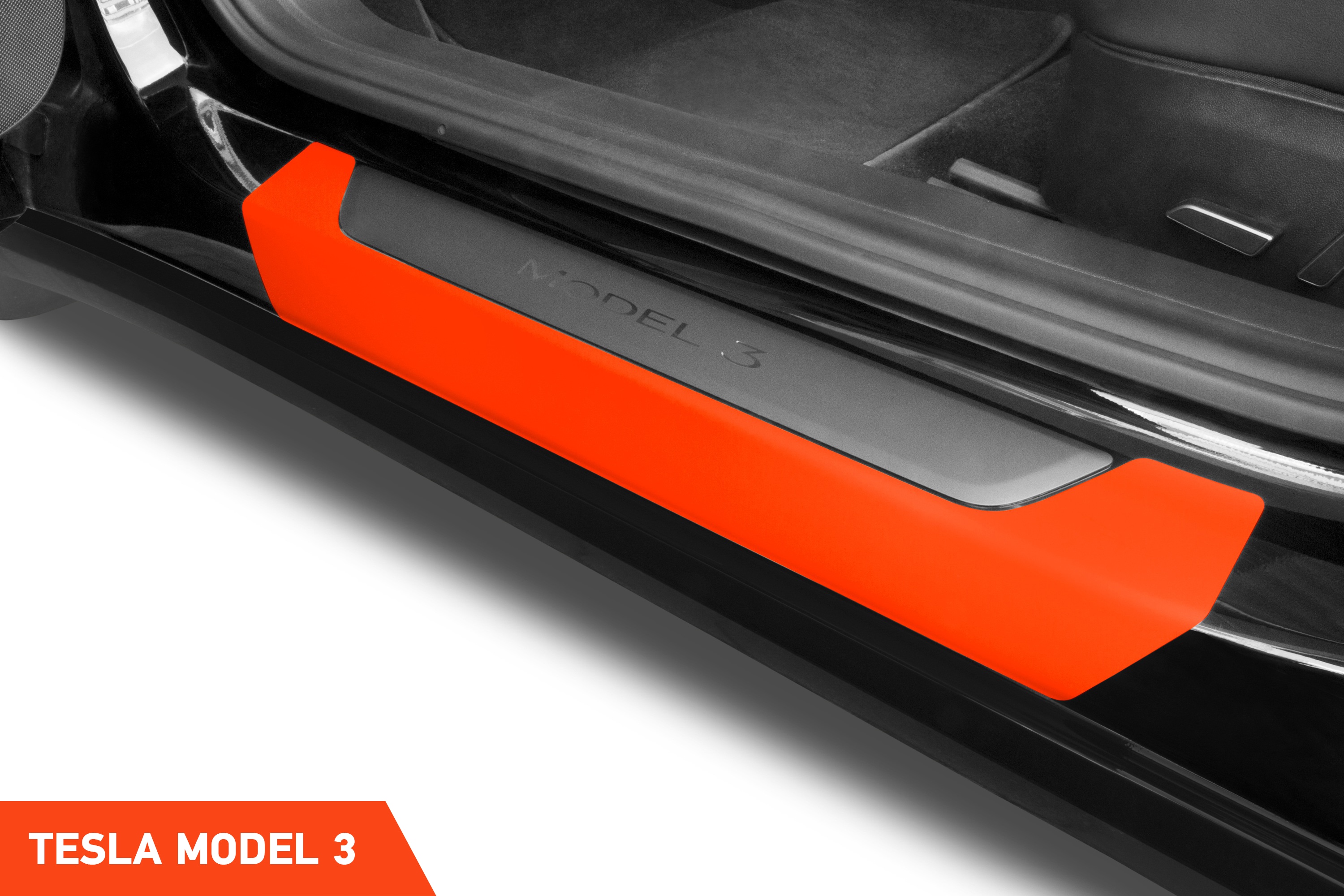 Einstiegsleisten Schutz für Tesla Model 3 I 2017 - 2023 im 4er Set