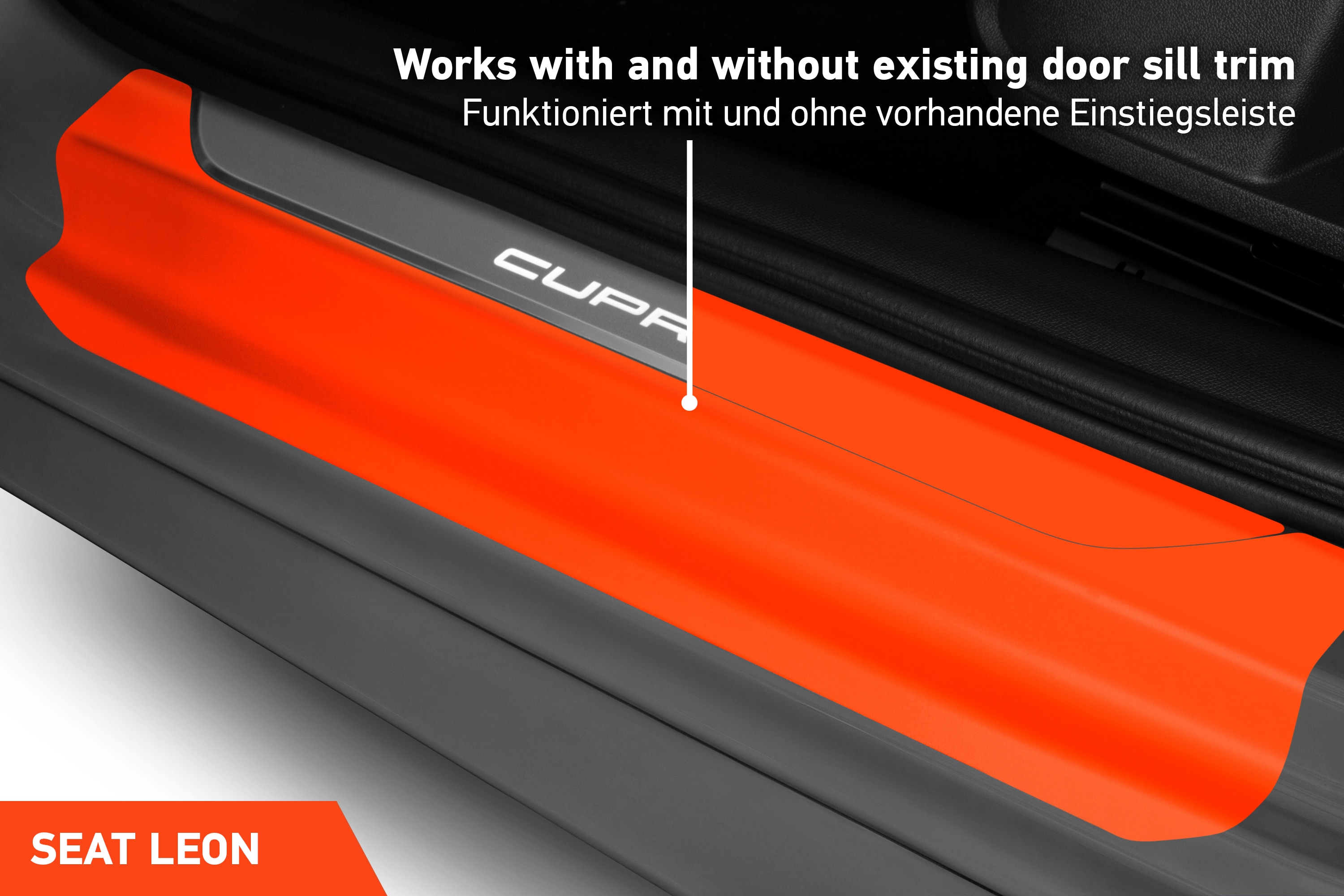 Einstiegsleisten Schutz für Seat Leon 4 (IV) KL I 2020 - 2025 im 4er Set