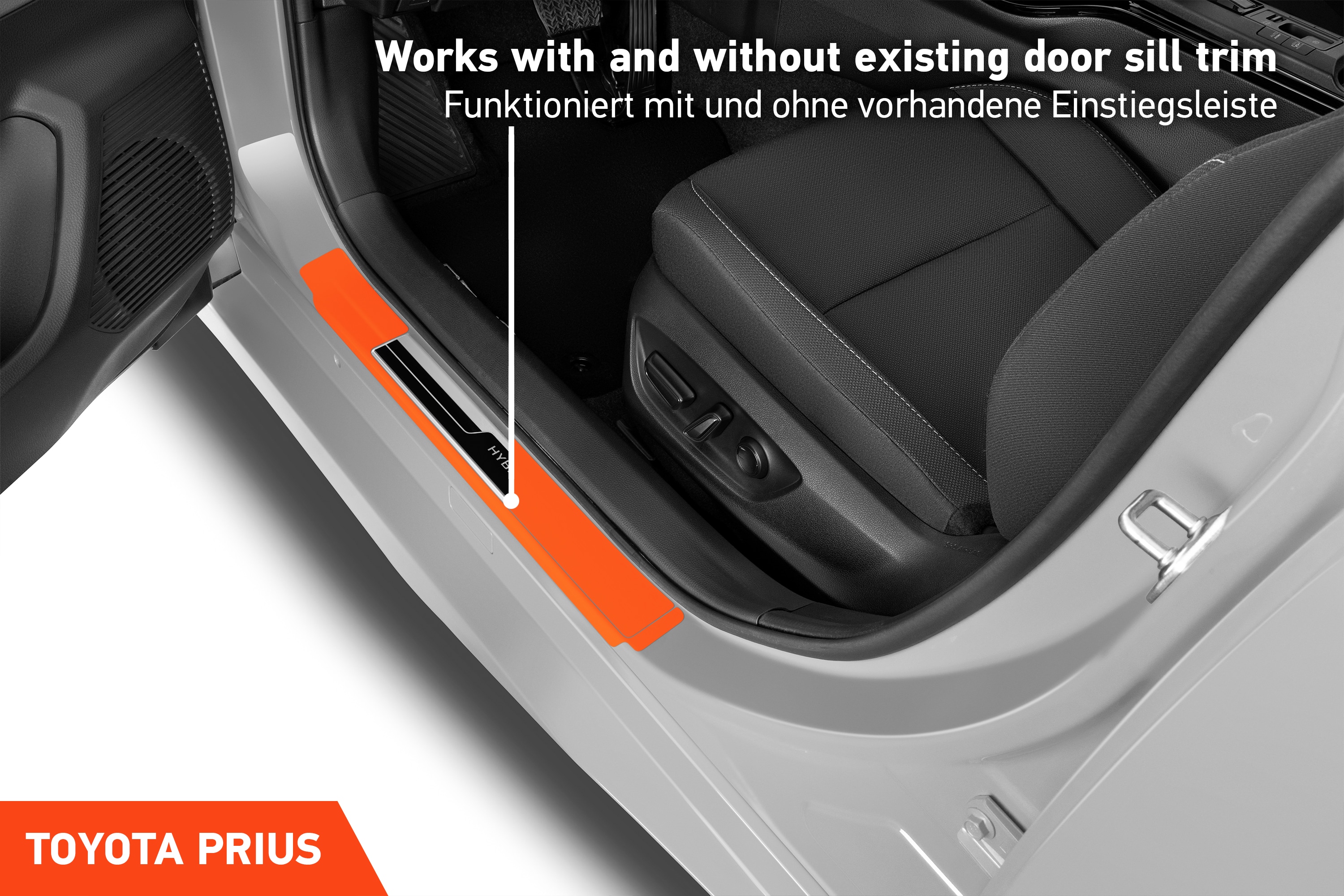 Einstiegsleisten Schutz für Toyota Prius 5 (V) W6 I 2023 - 2025 im 4er Set