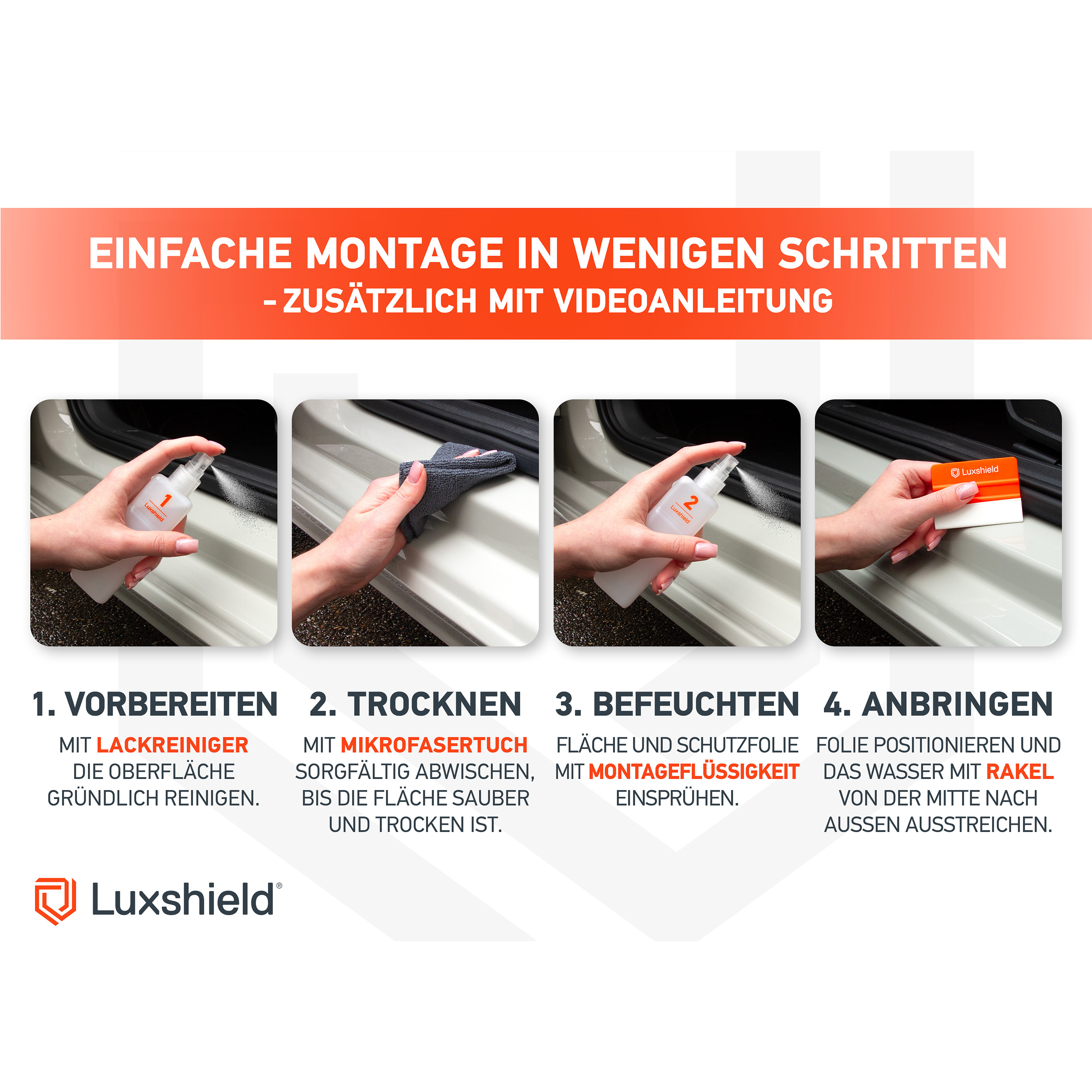 Einstiegsleisten Schutz für Renault 4 E-Tech I 2025 - 2026 im 4er Set