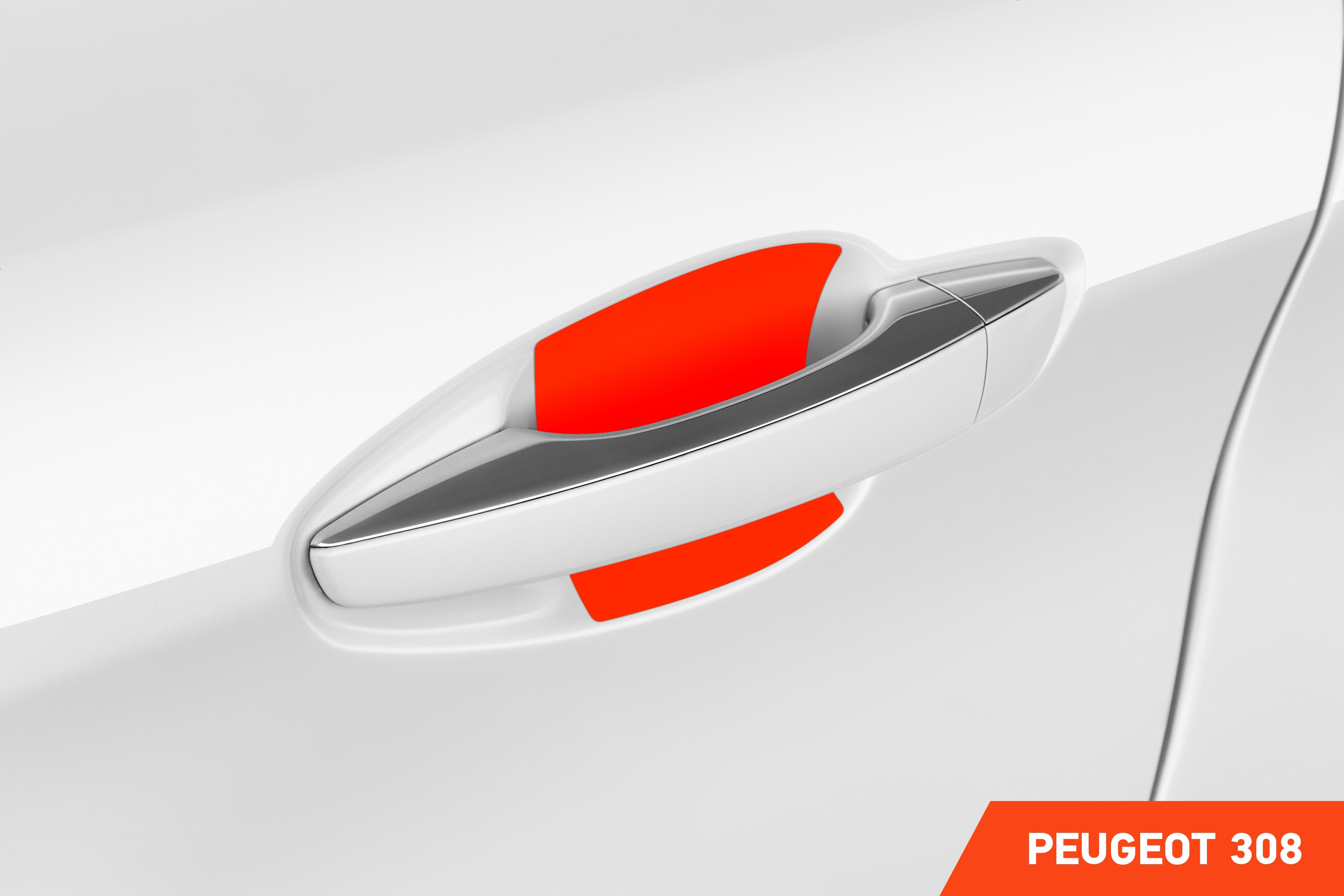 Auto Türgriffmulden Schutzfolie für Peugeot 308 II T9 I 2013 - 2021 im 4er Set