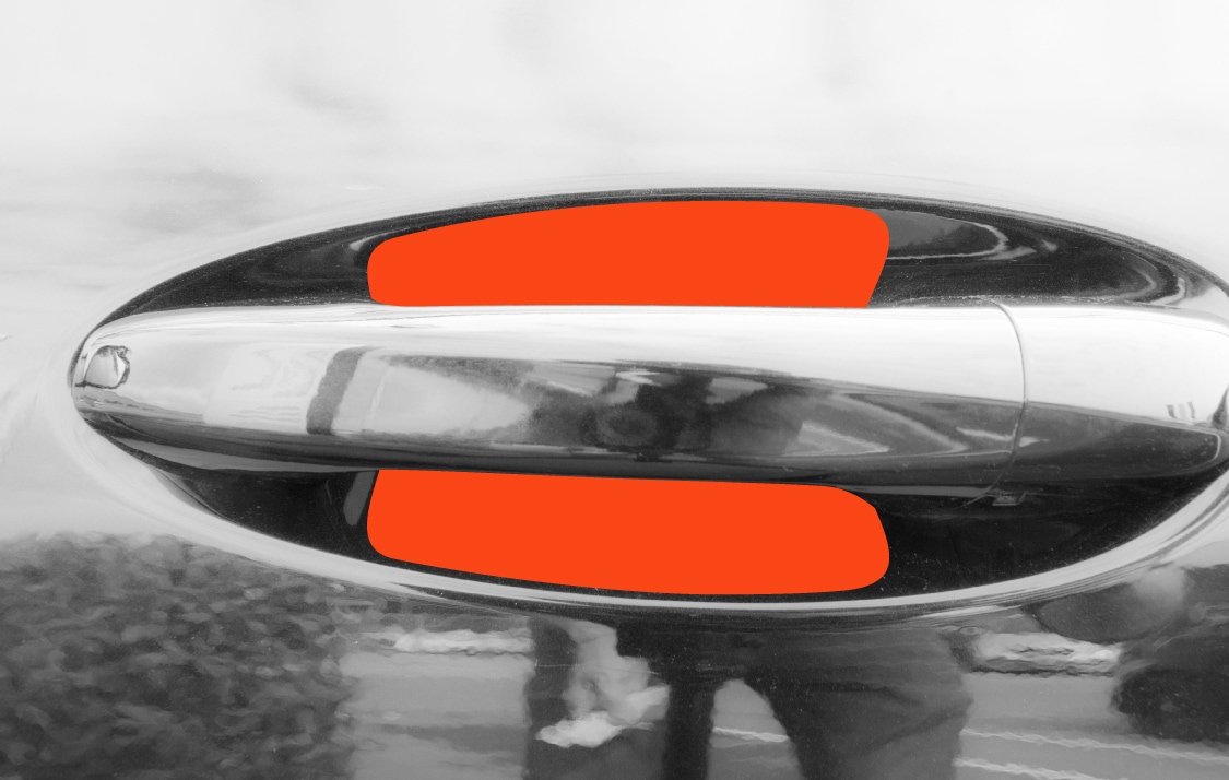 Auto Türgriffmulden Schutzfolie für Mercedes Benz E-Klasse Coupé C238 I 2017 - 2023 im 2er Set