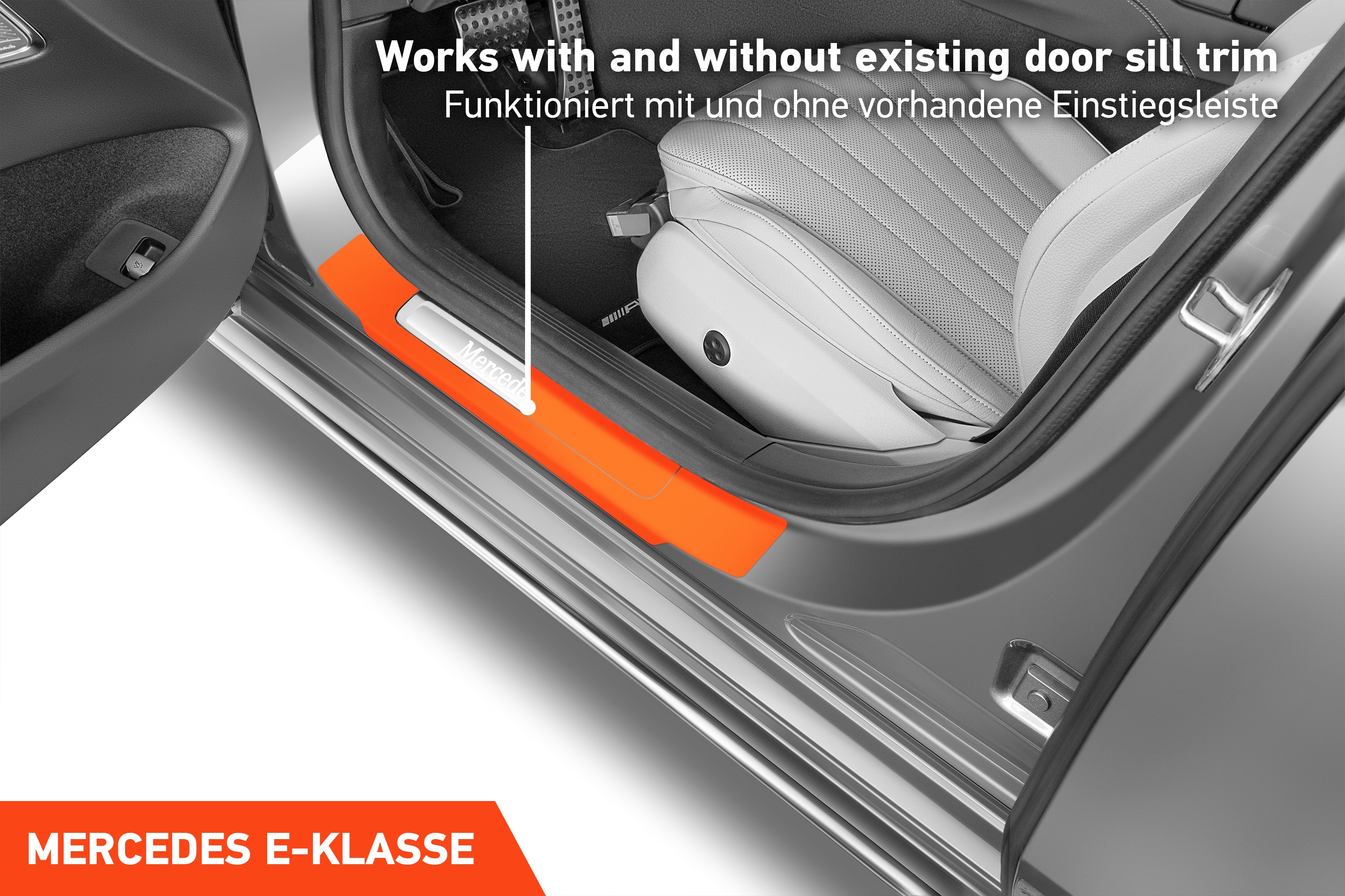 Einstiegsleisten Schutz für Mercedes Benz E-Klasse Limousine W214 I 2023 - 2025 im 4er Set