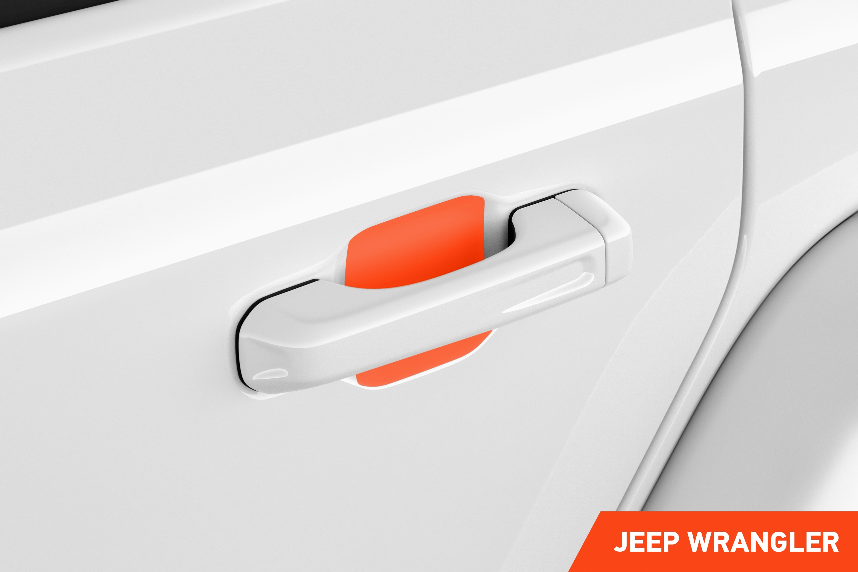 Auto Türgriffmulden Schutzfolie für Jeep Wrangler Unlimited 4 (IV) JL I 2018 - 2025 im 4er Set