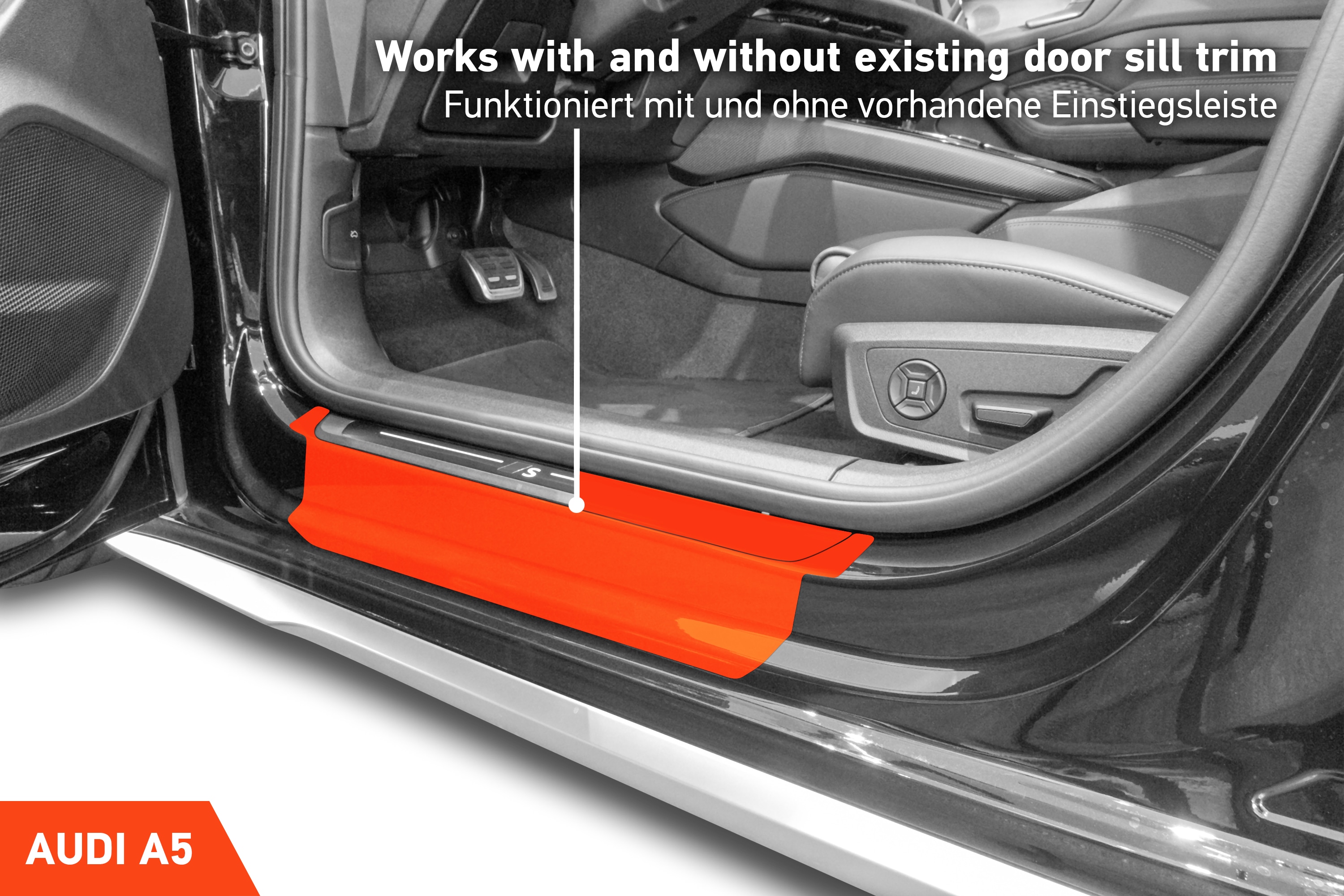 Einstiegsleisten Schutz für Audi A5 Limousine B10 FU I 2024 - 2025 im 4er Set