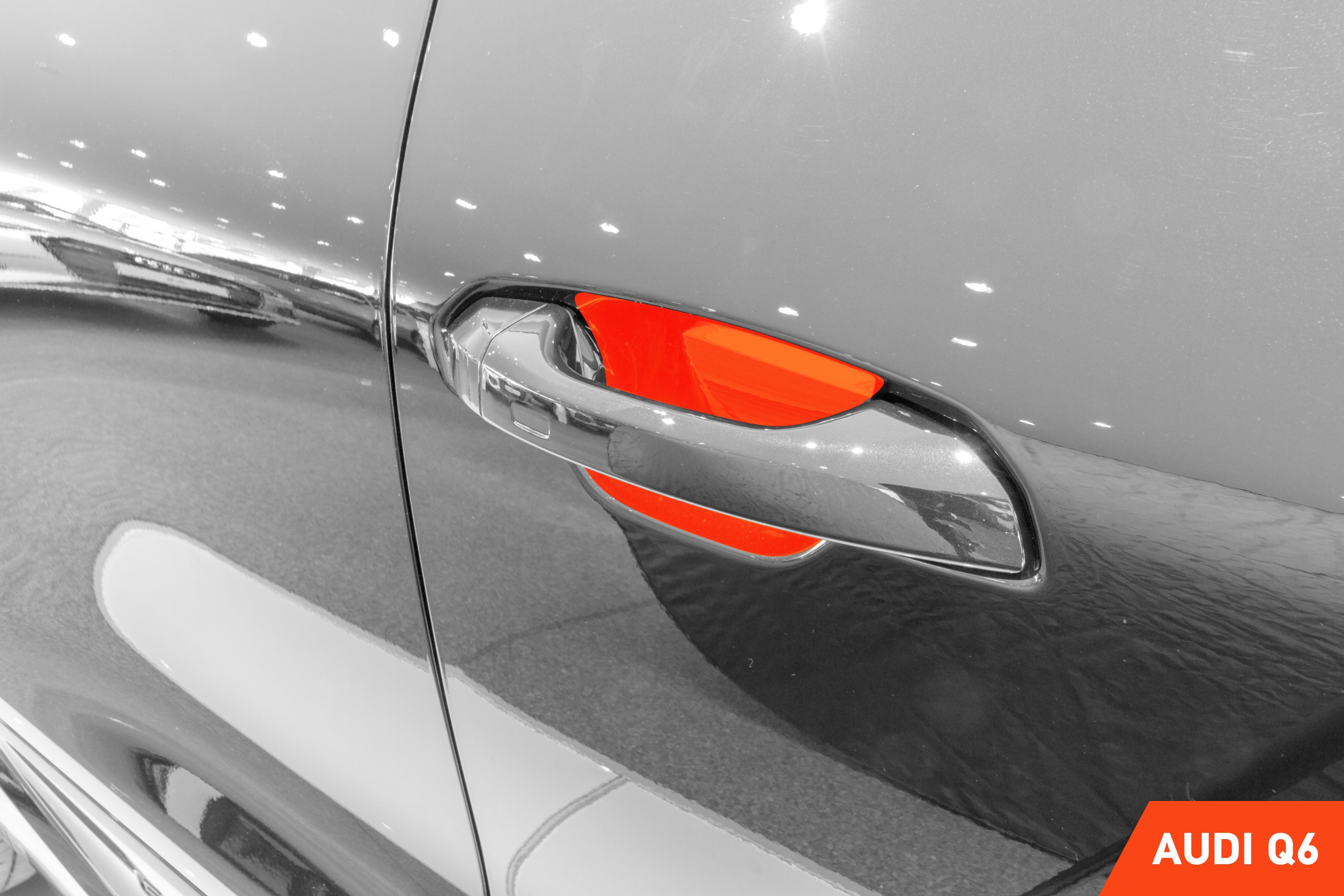 Auto Türgriffmulden Schutzfolie für Audi Q6 Sportback e-tron GF I 2024 - 2025 im 4er Set