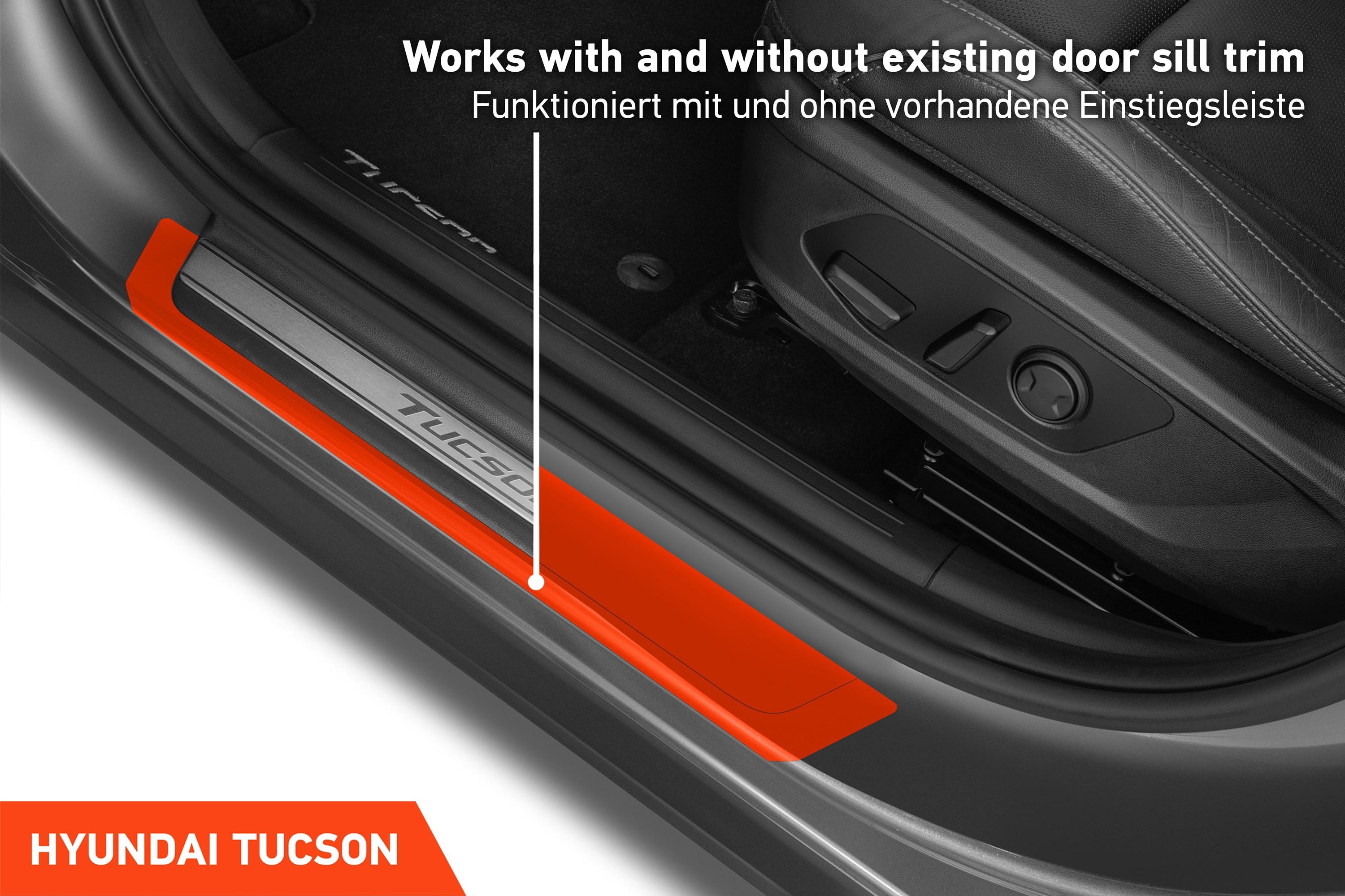 Einstiegsleisten Schutz für Hyundai Tucson 4 (IV) NX4 I 2020 - 2025 im 4er Set