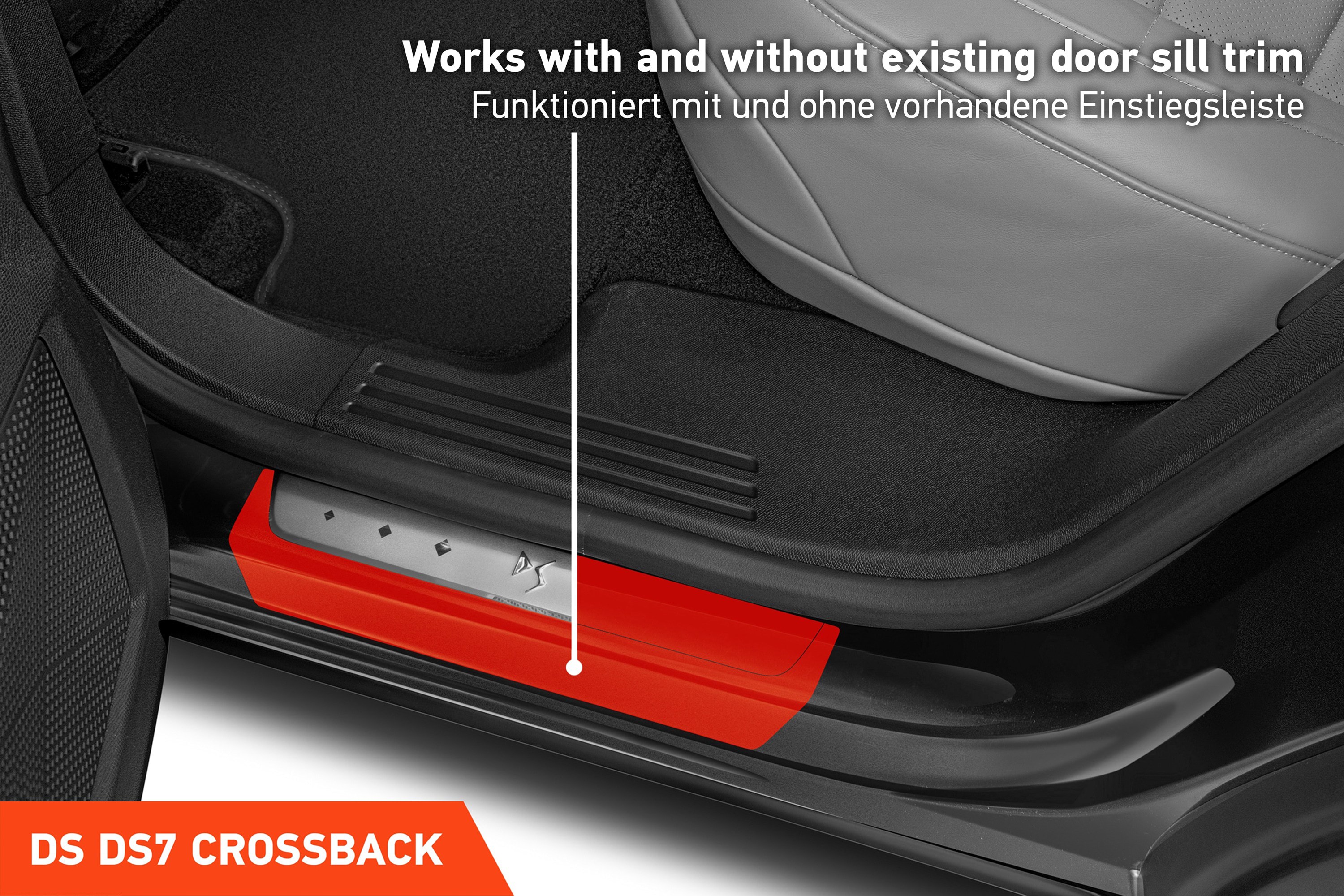 Einstiegsleisten Schutz für DS Automobiles DS 7 I 2018 - 2025 im 4er Set
