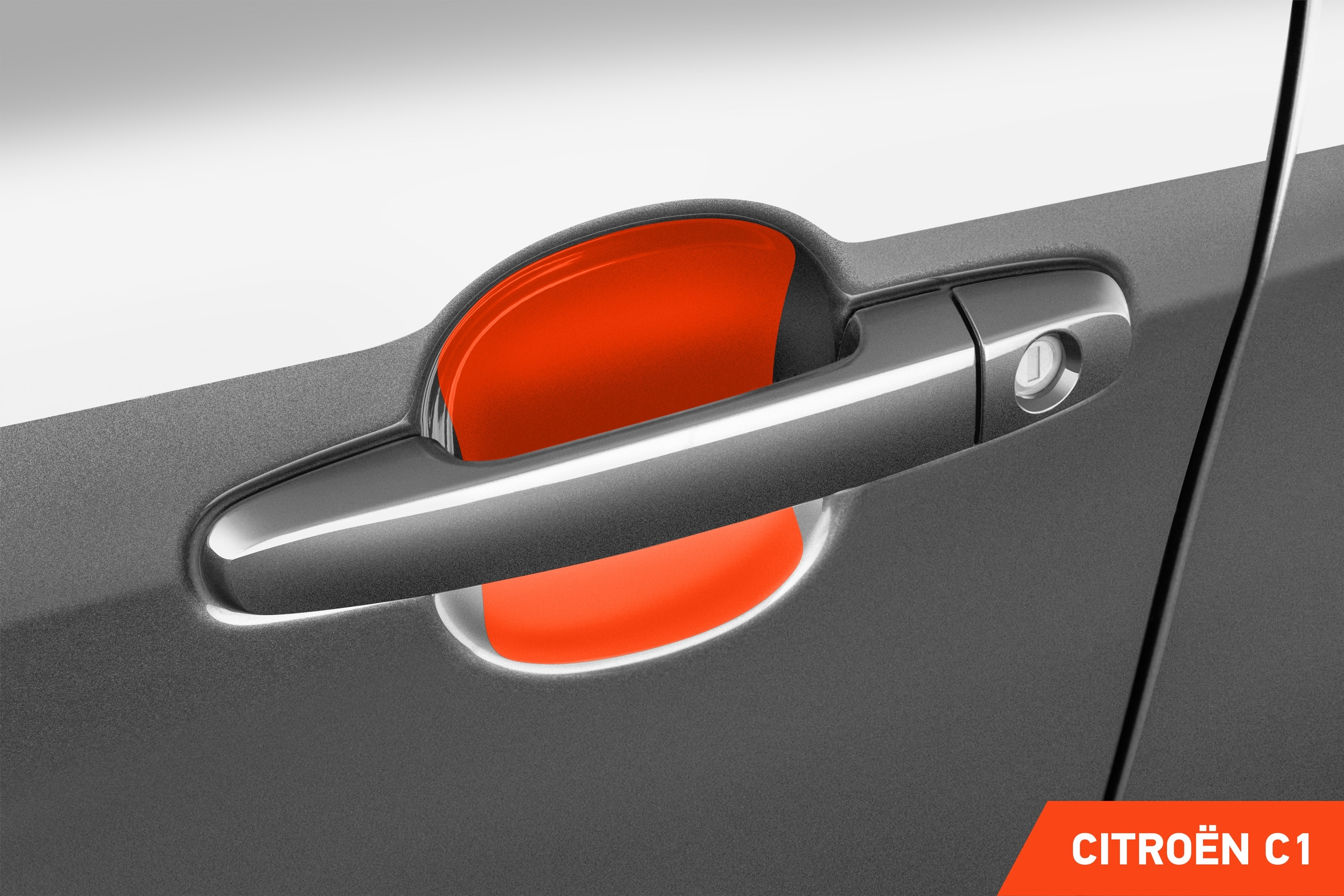 Auto Türgriffmulden Schutzfolie für Citroën C1 2 (II) I 2014 - 2022 im 4er Set