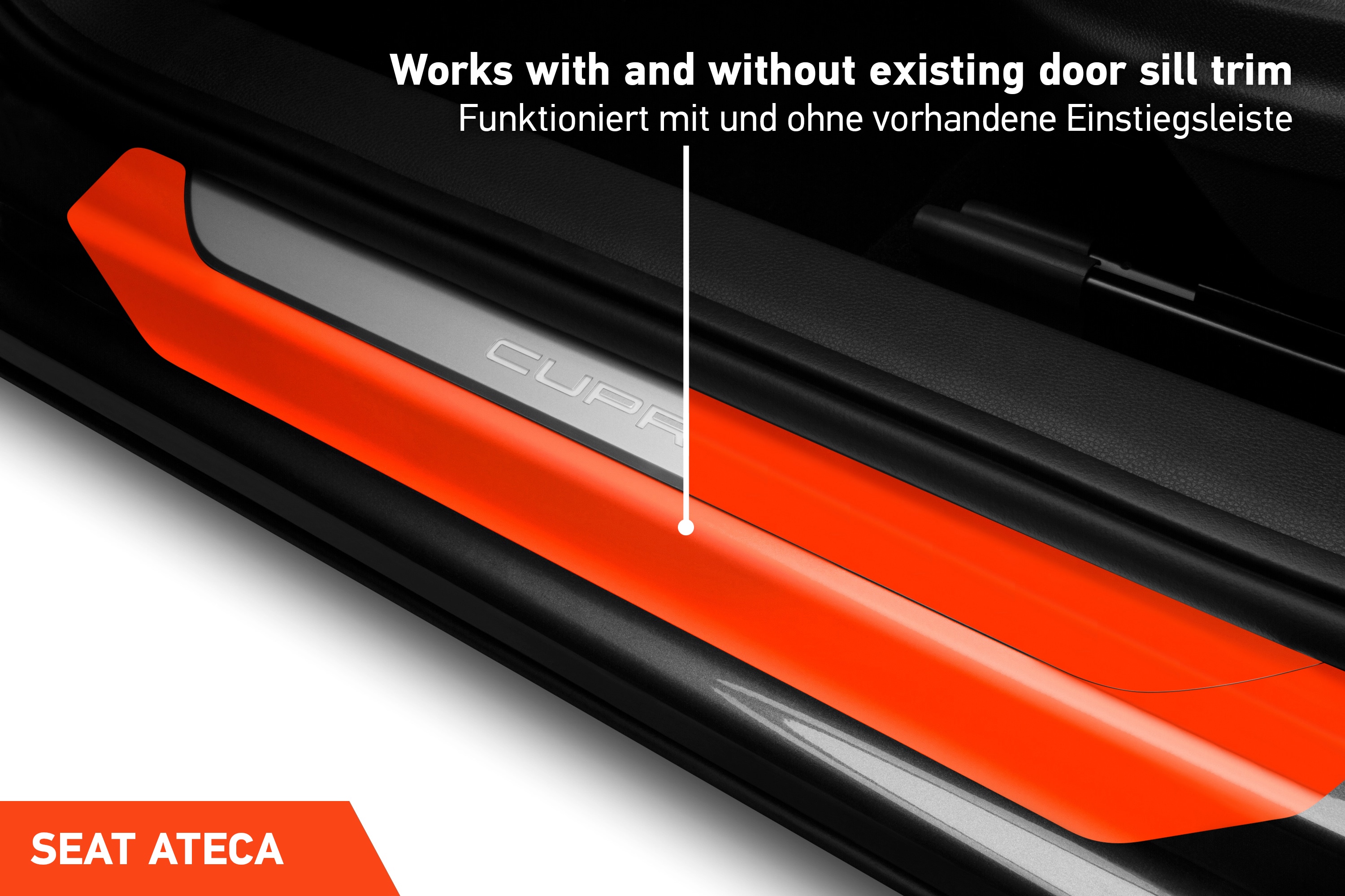 Einstiegsleisten Schutz für Seat Ateca 1 (I) KH7 I 2016 - 2025 im 4er Set
