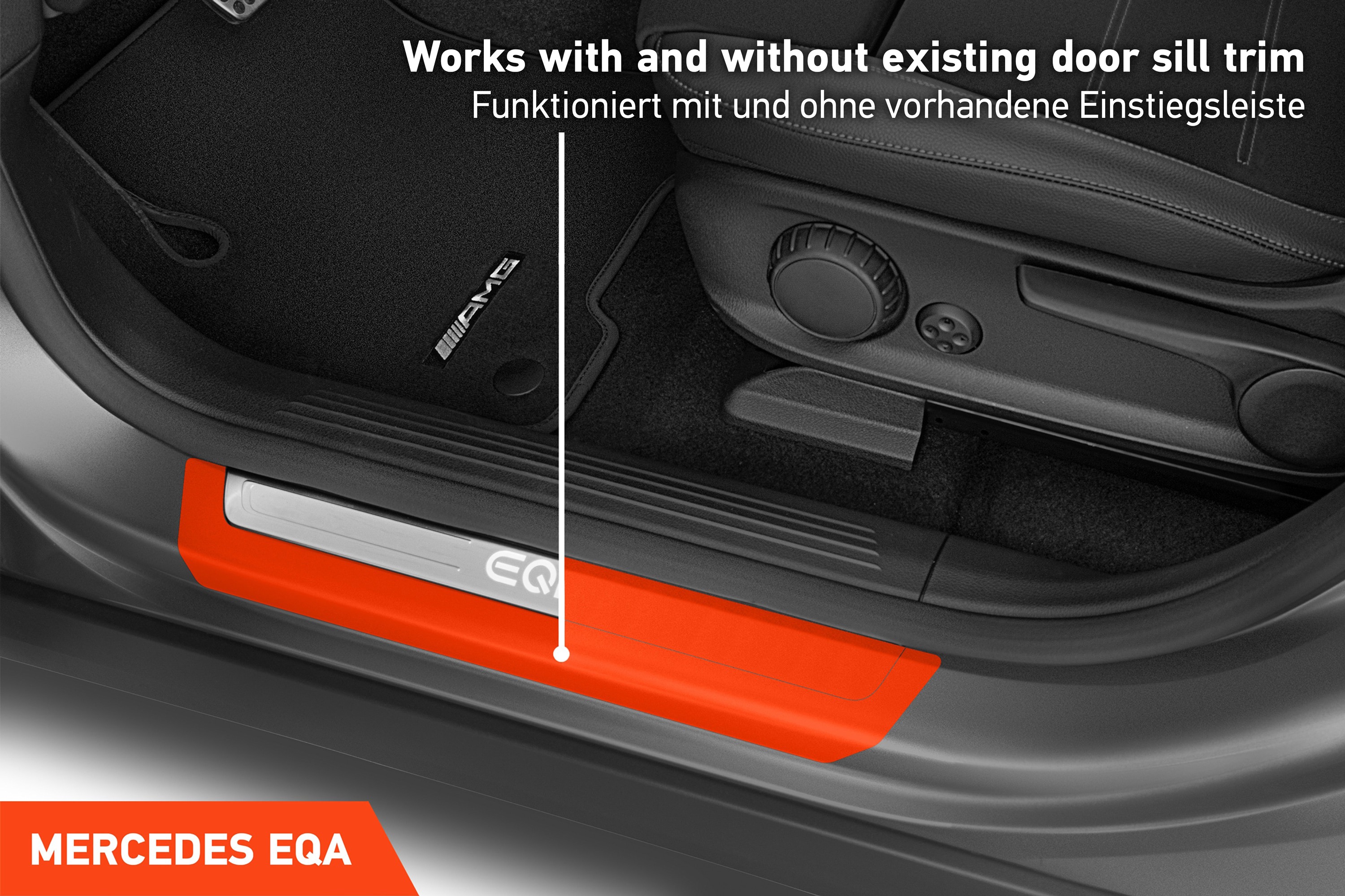 Einstiegsleisten Schutz für Mercedes Benz EQA H243 I 2021 - 2025 im 4er Set