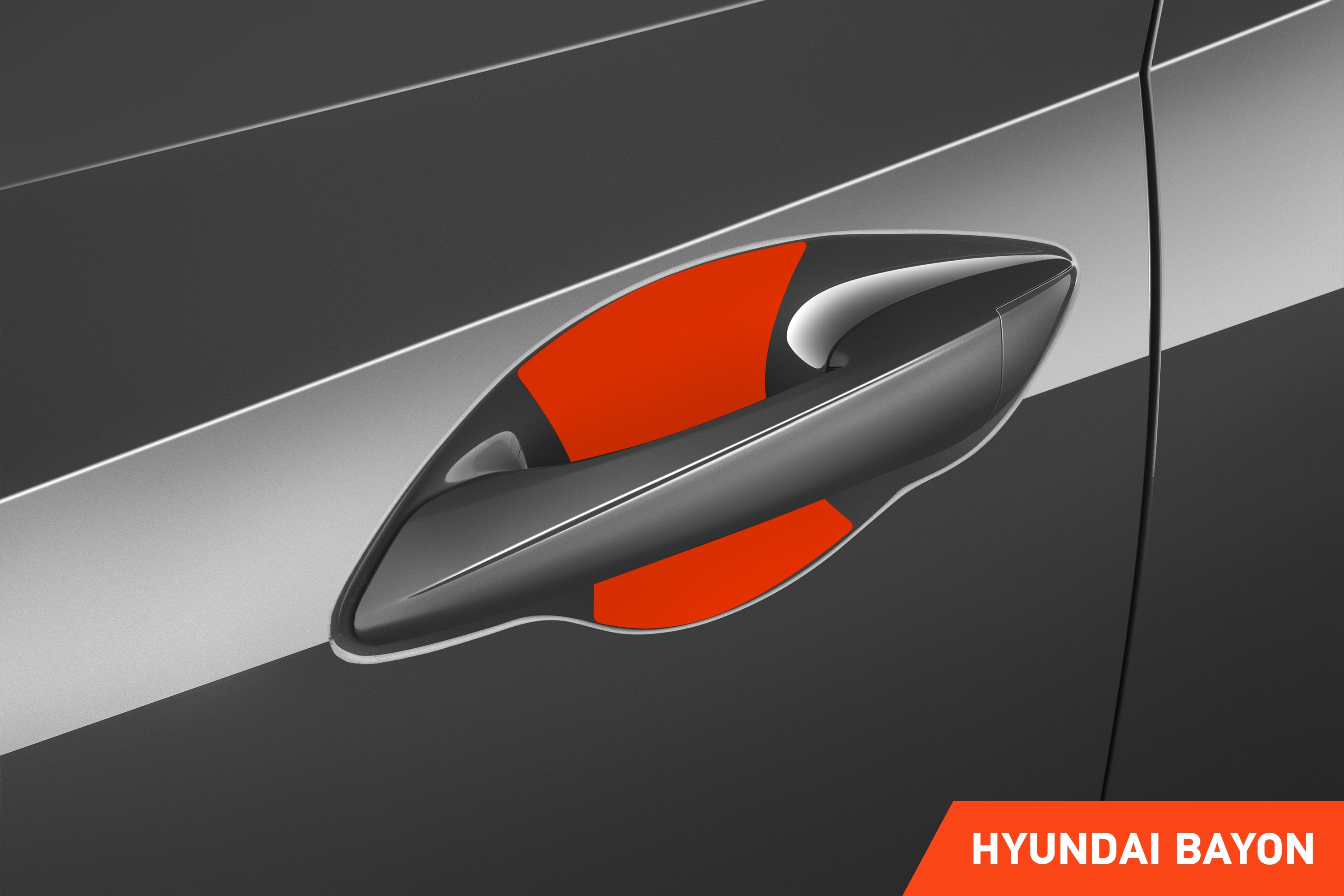 Auto Türgriffmulden Schutzfolie für Hyundai Bayon I 2021 - 2025 im 4er Set