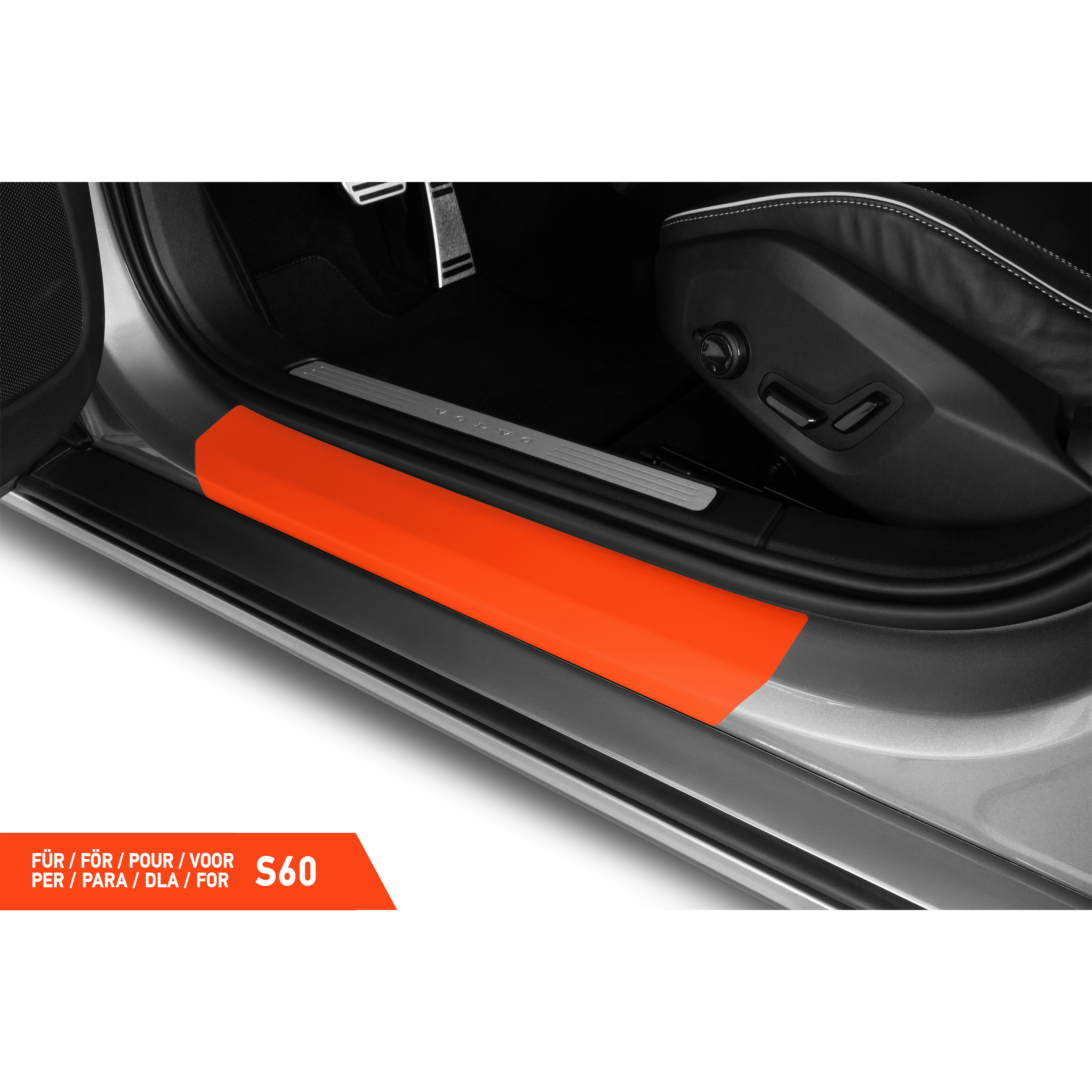 Einstiegsleisten Schutz für Volvo S60 3 (III) 224 I 2018 - 2026 im 4er Set