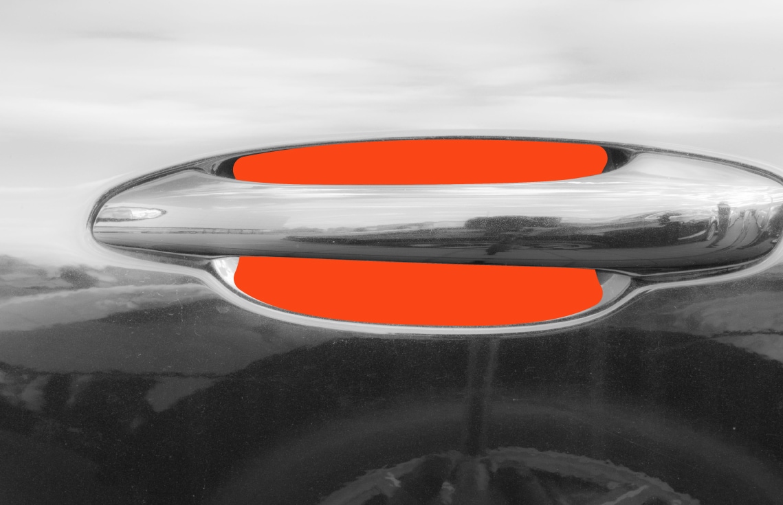 Auto Türgriffmulden Schutzfolie für Porsche Macan 1 (I) 95B I 2014 - 2024 im 4er Set