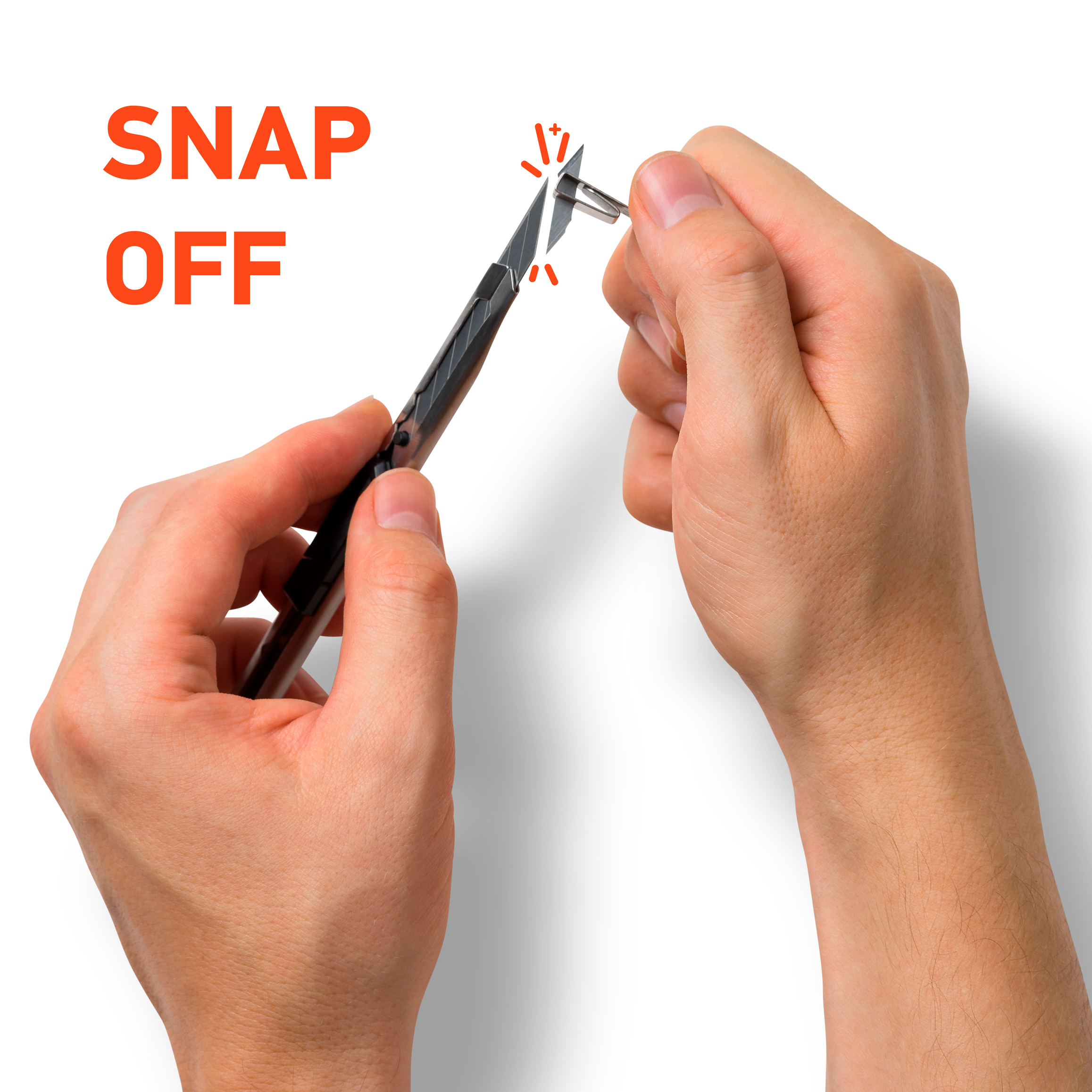 Luxshield Edelstahl Cutter mit 10 ultrascharfen 30° Klingen