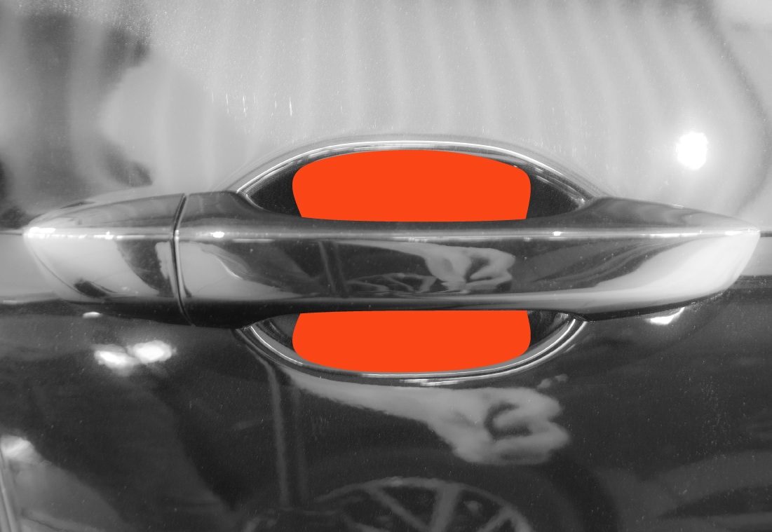 Auto Türgriffmulden Schutzfolie für VW Golf Sportsvan AM I 2014 - 2020 im 4er Set