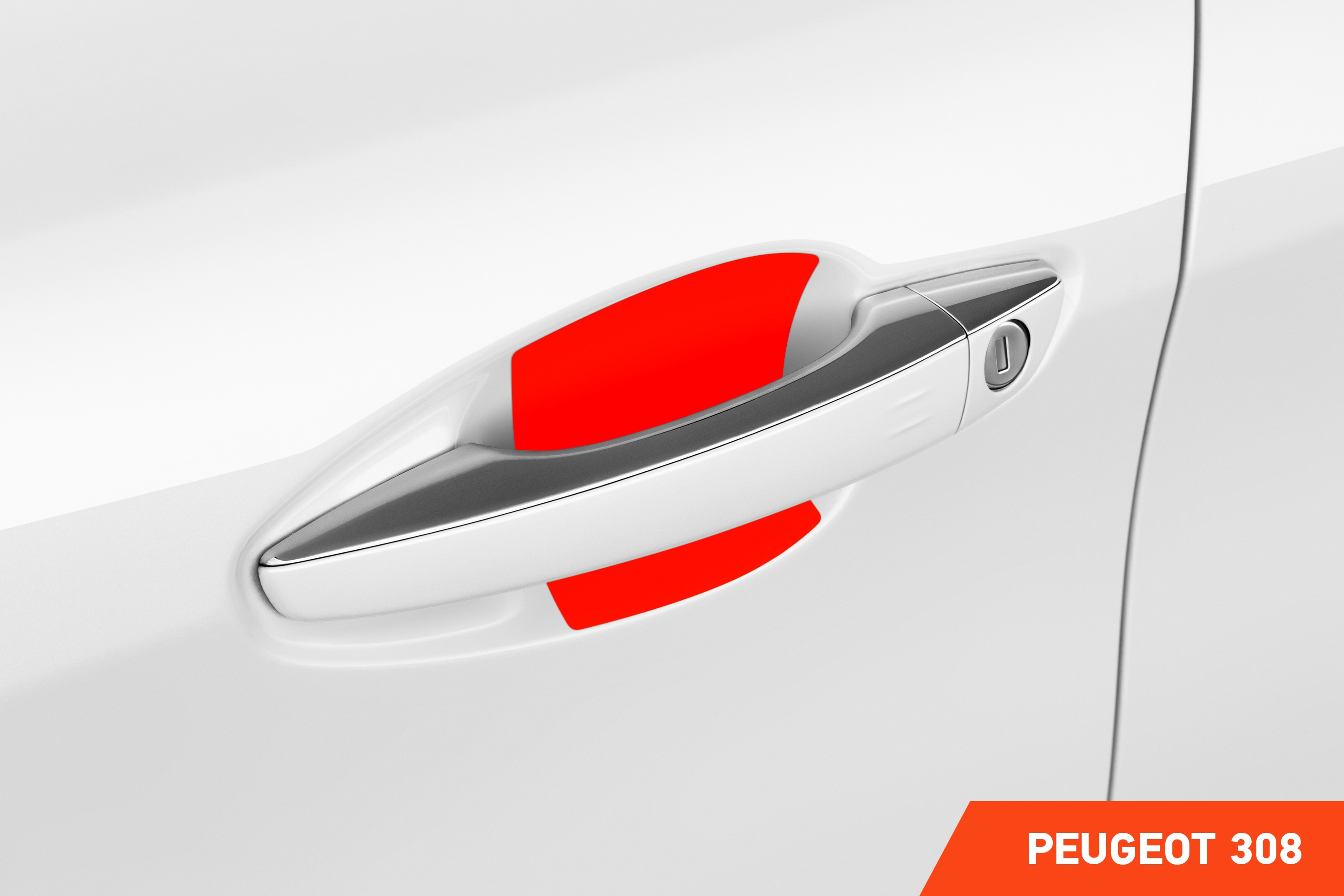 Auto Türgriffmulden Schutzfolie für Peugeot 308 II T9 I 2013 - 2021 im 4er Set