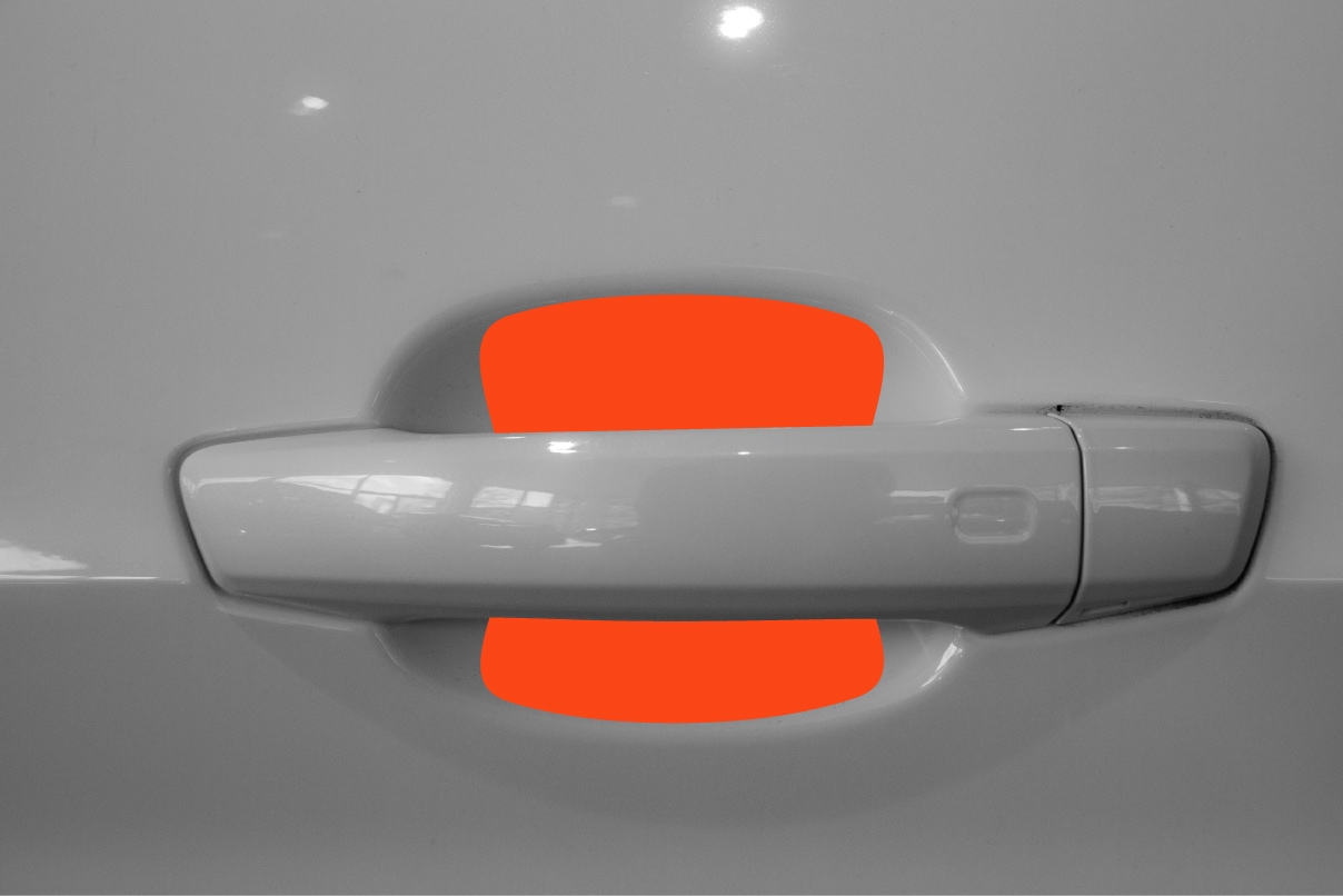 Auto Türgriffmulden Schutzfolie für Audi A3 Sportback 3 (III) 8V I 2013 - 2020 im 4er Set