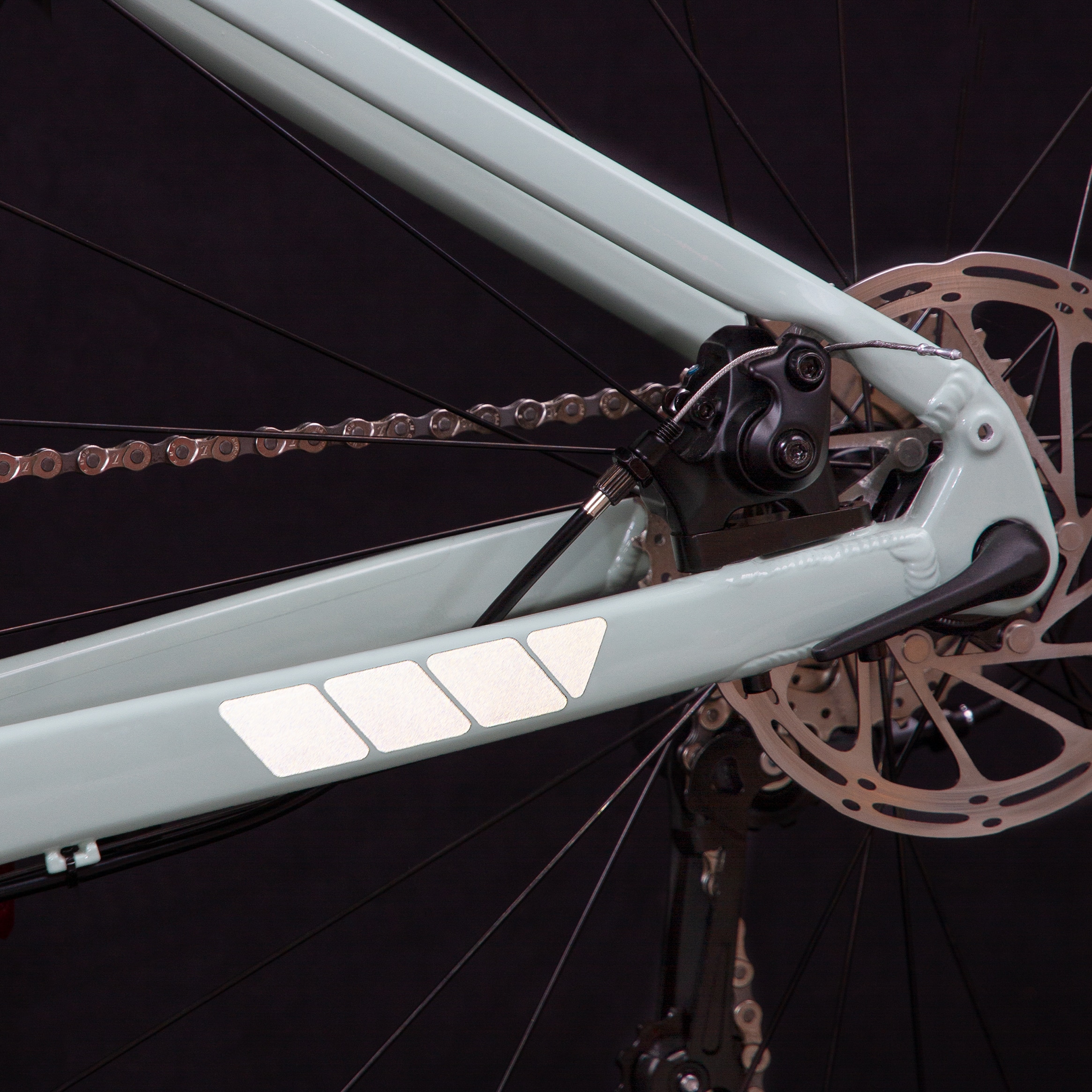 Reflektoren Sticker Set - Rauten groß  - für Fahrrad Roller Kinderwagen