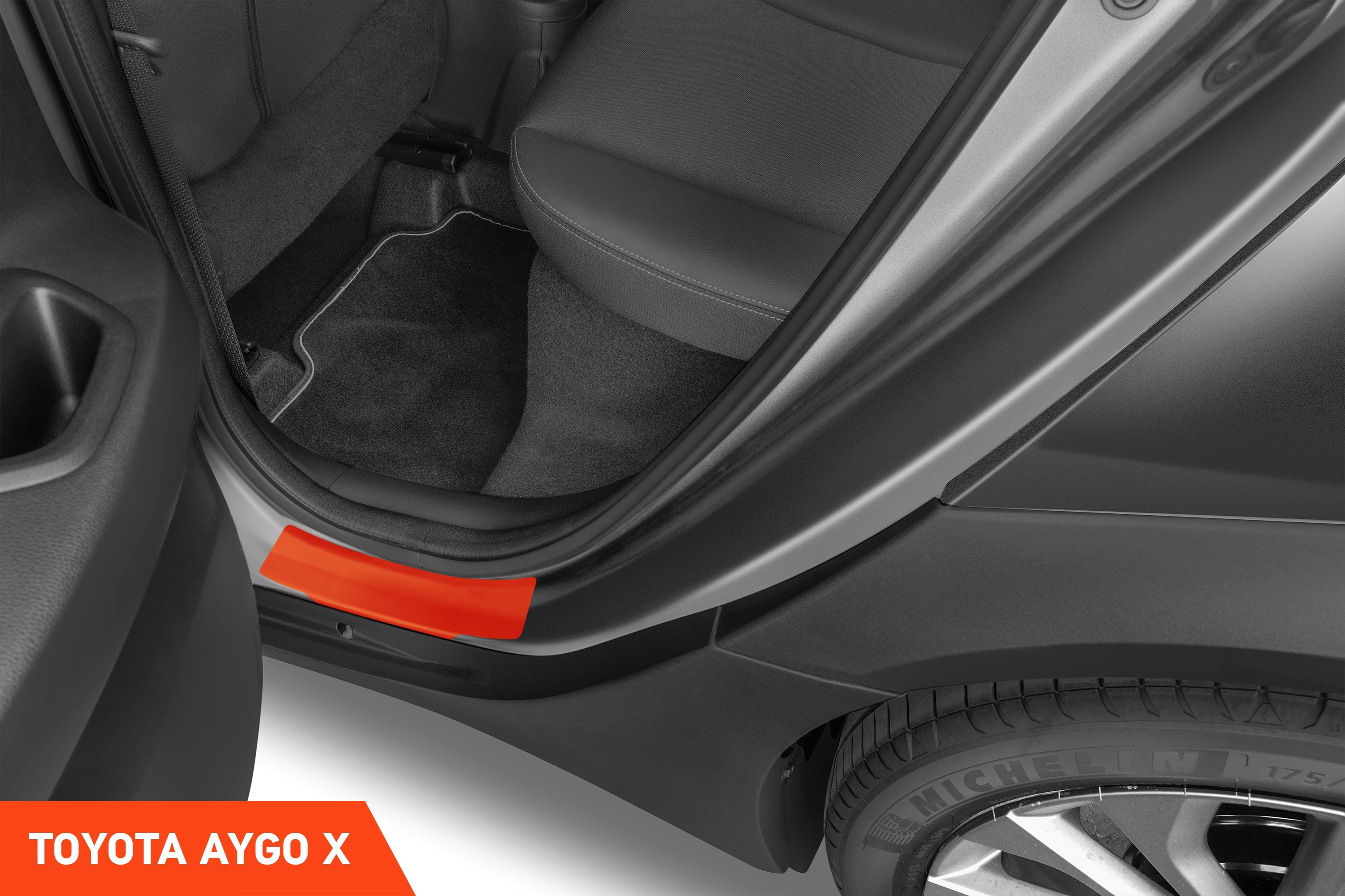 Einstiegsleisten Schutz für Toyota Aygo X 3 (III) I 2022 - 2025 im 4er Set